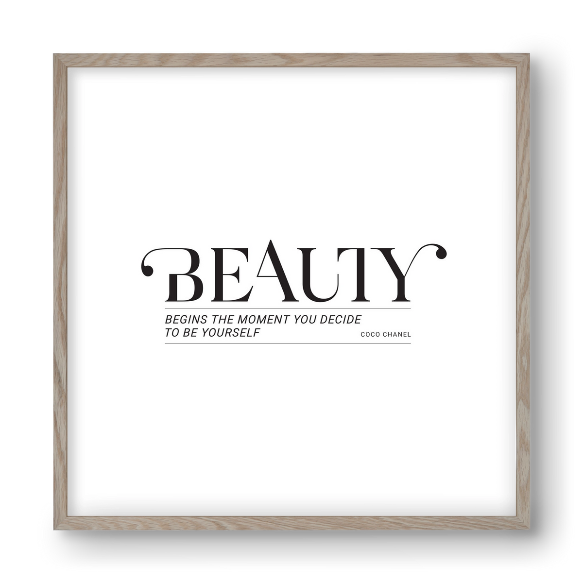 Bauty, 40x40 cm (40x40 cm), Tölgy keret