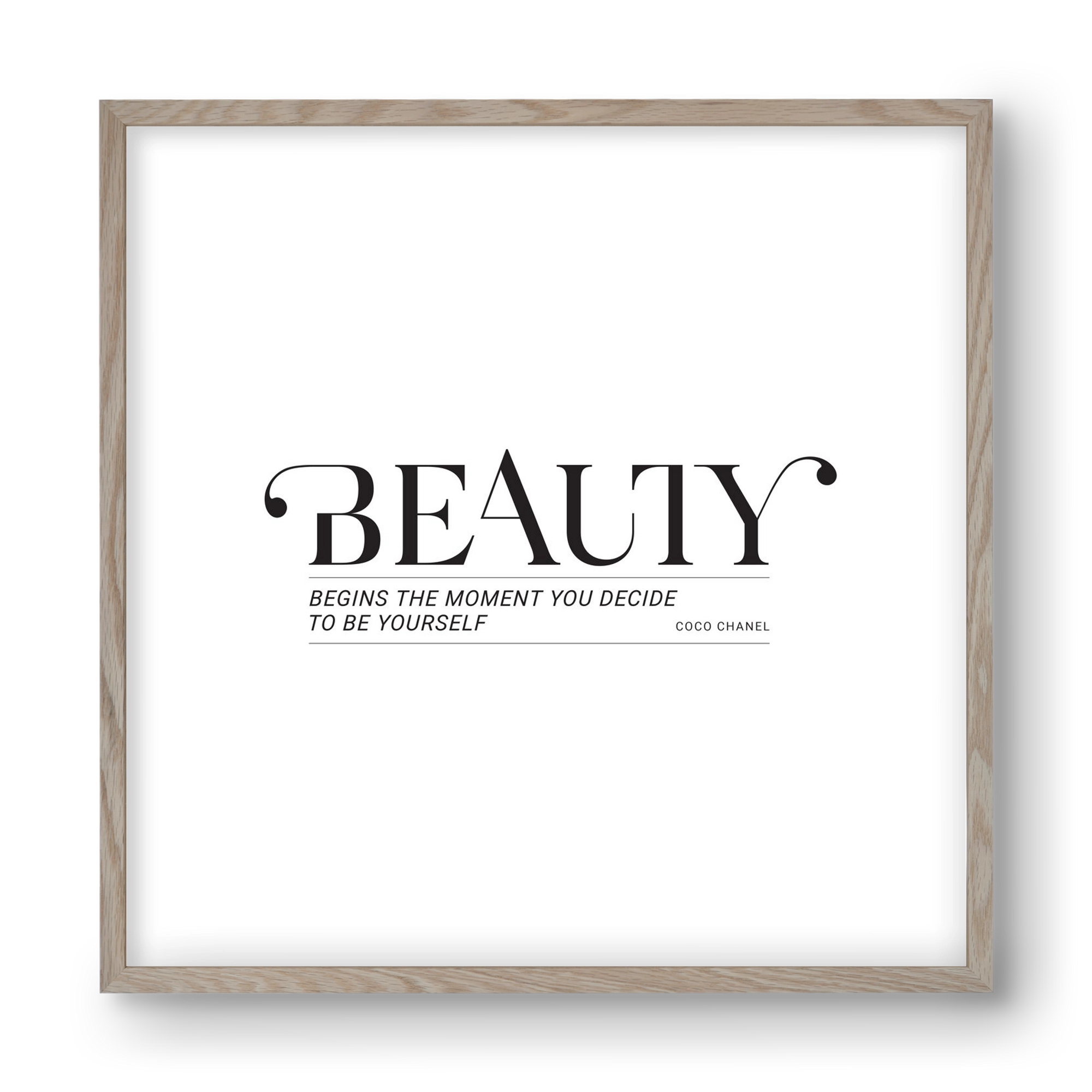 Bauty, 40x40 cm (40x40 cm), Tölgy keret