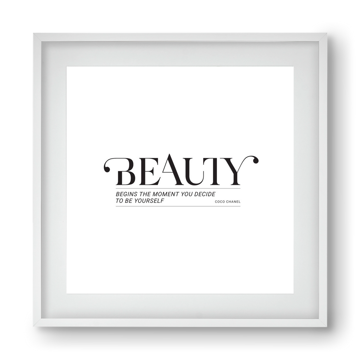 Bauty, 40x40 cm (30x30 cm), Fehér keret, paszpartuval
