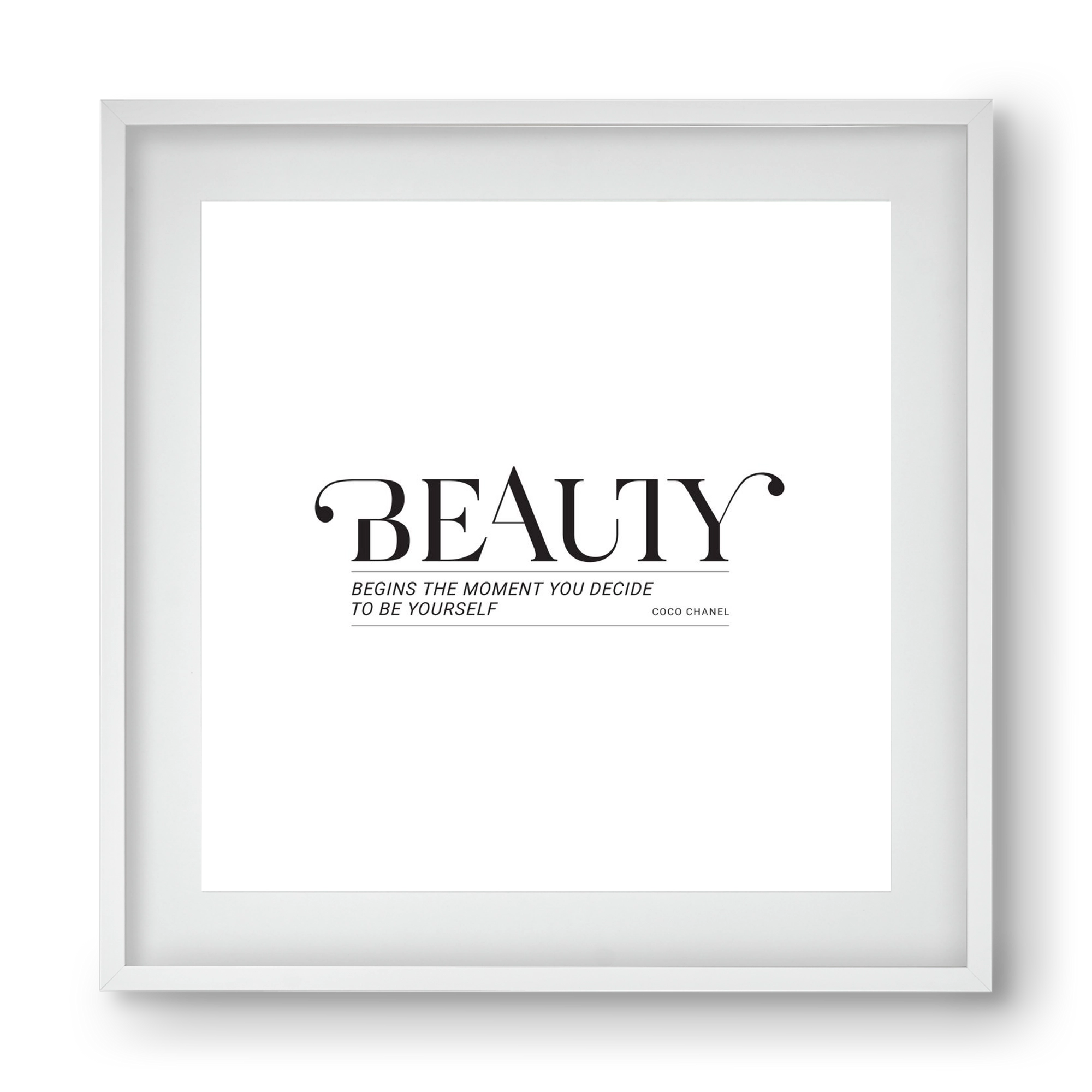 Bauty, 40x40 cm (30x30 cm), Fehér keret, paszpartuval
