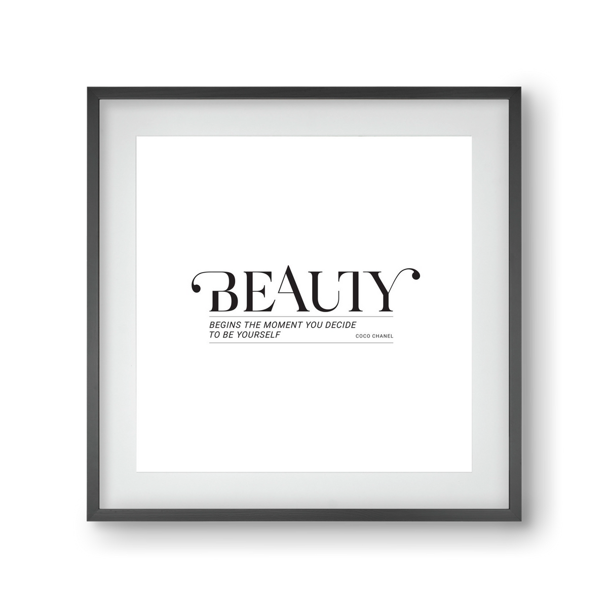 Bauty, 30x30 cm (20x20 cm), Fekete keret, paszpartuval