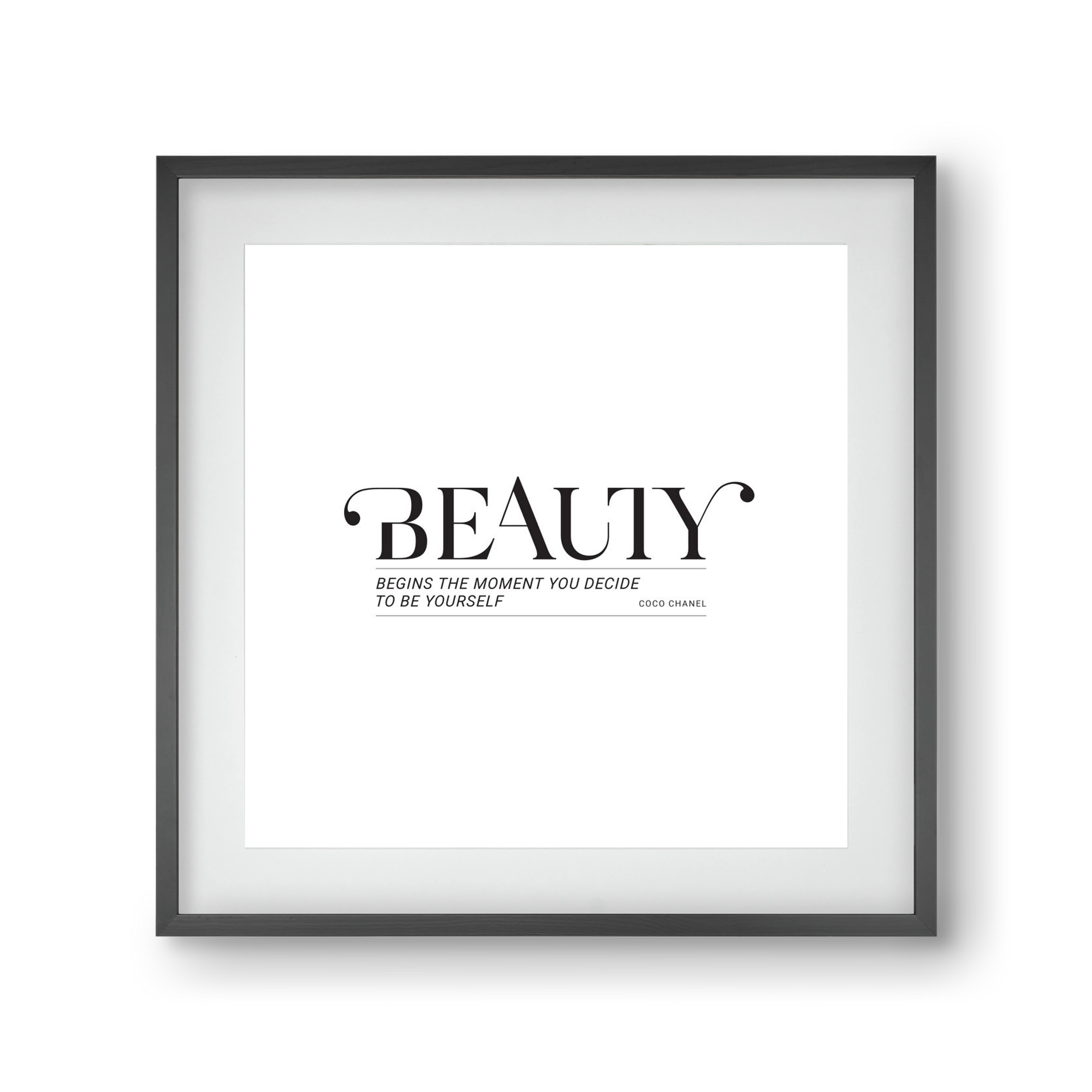 Bauty, 30x30 cm (20x20 cm), Fekete keret, paszpartuval