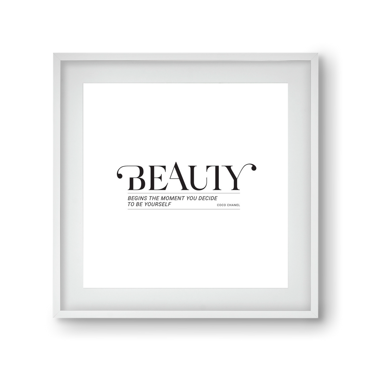 Bauty, 30x30 cm (20x20 cm), Fehér keret, paszpartuval