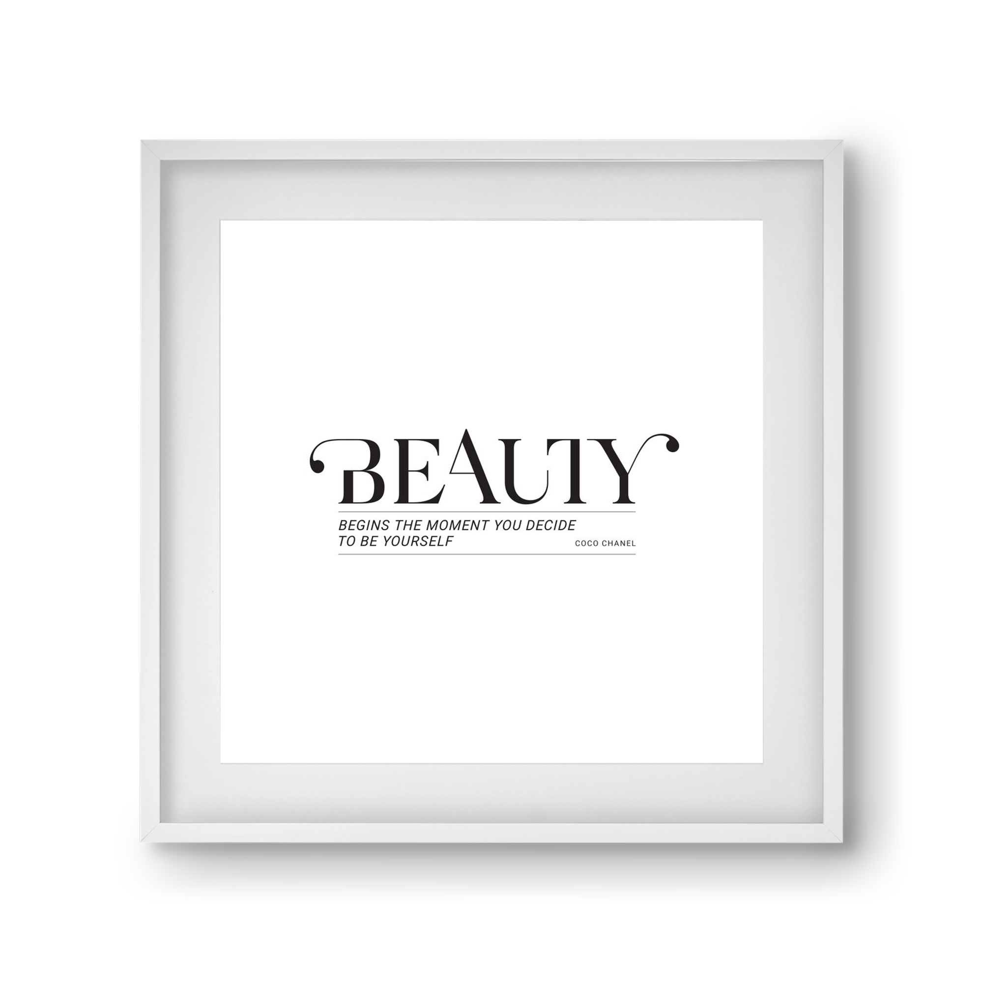 Bauty, 30x30 cm (20x20 cm), Fehér keret, paszpartuval