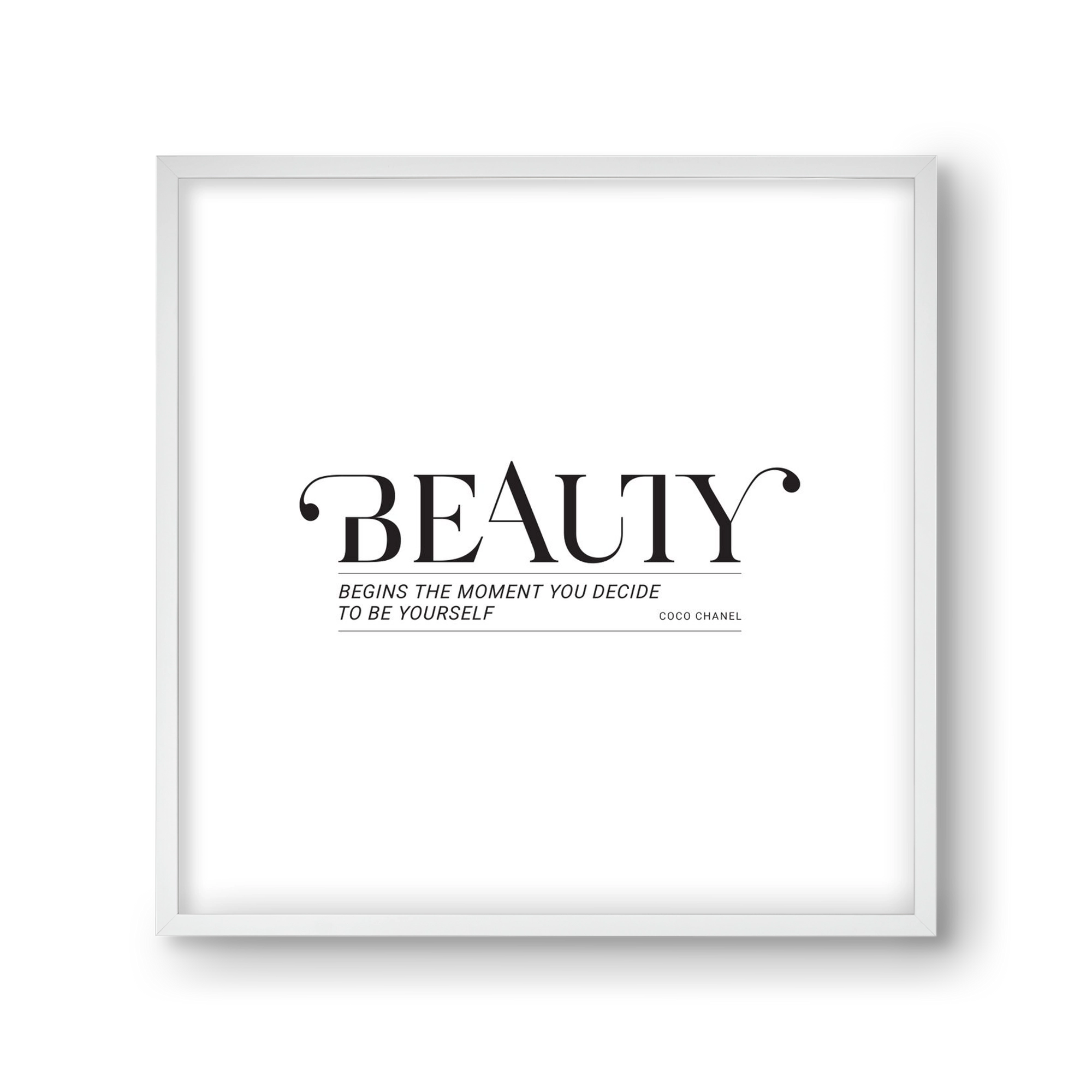 Bauty, 30x30 cm (30x30 cm), Fehér keret