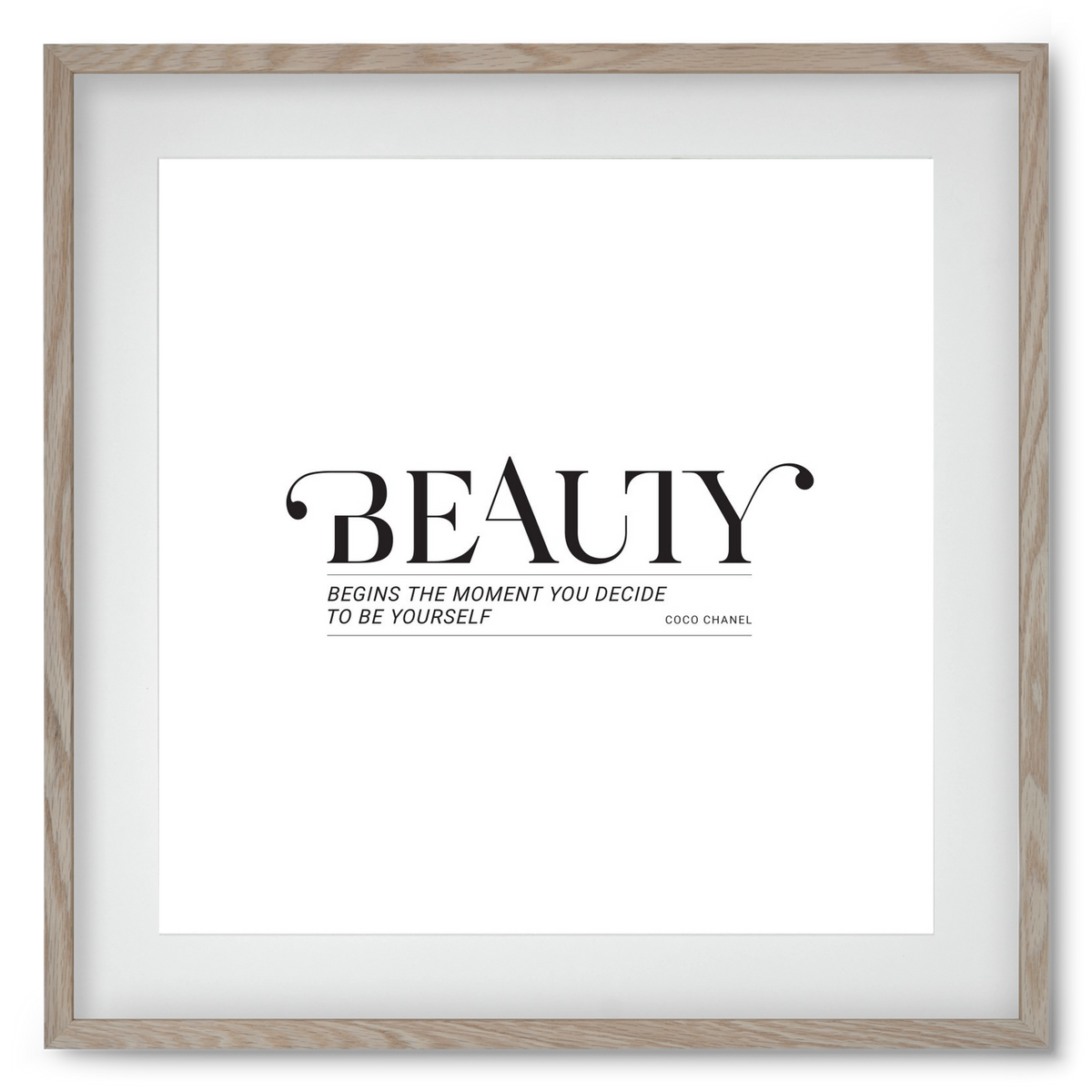 Bauty, 50x50 cm (40x40 cm), Tölgy keret, paszpartuval