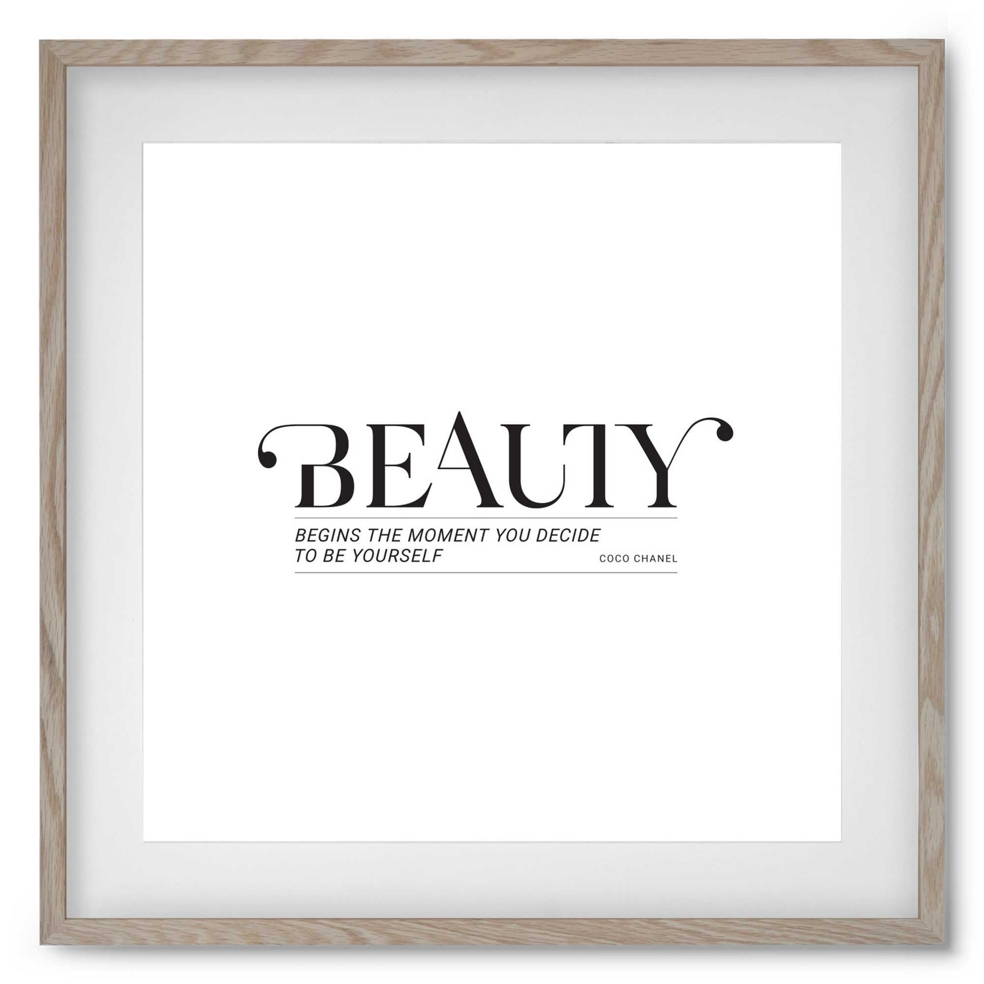 Bauty, 50x50 cm (40x40 cm), Tölgy keret, paszpartuval