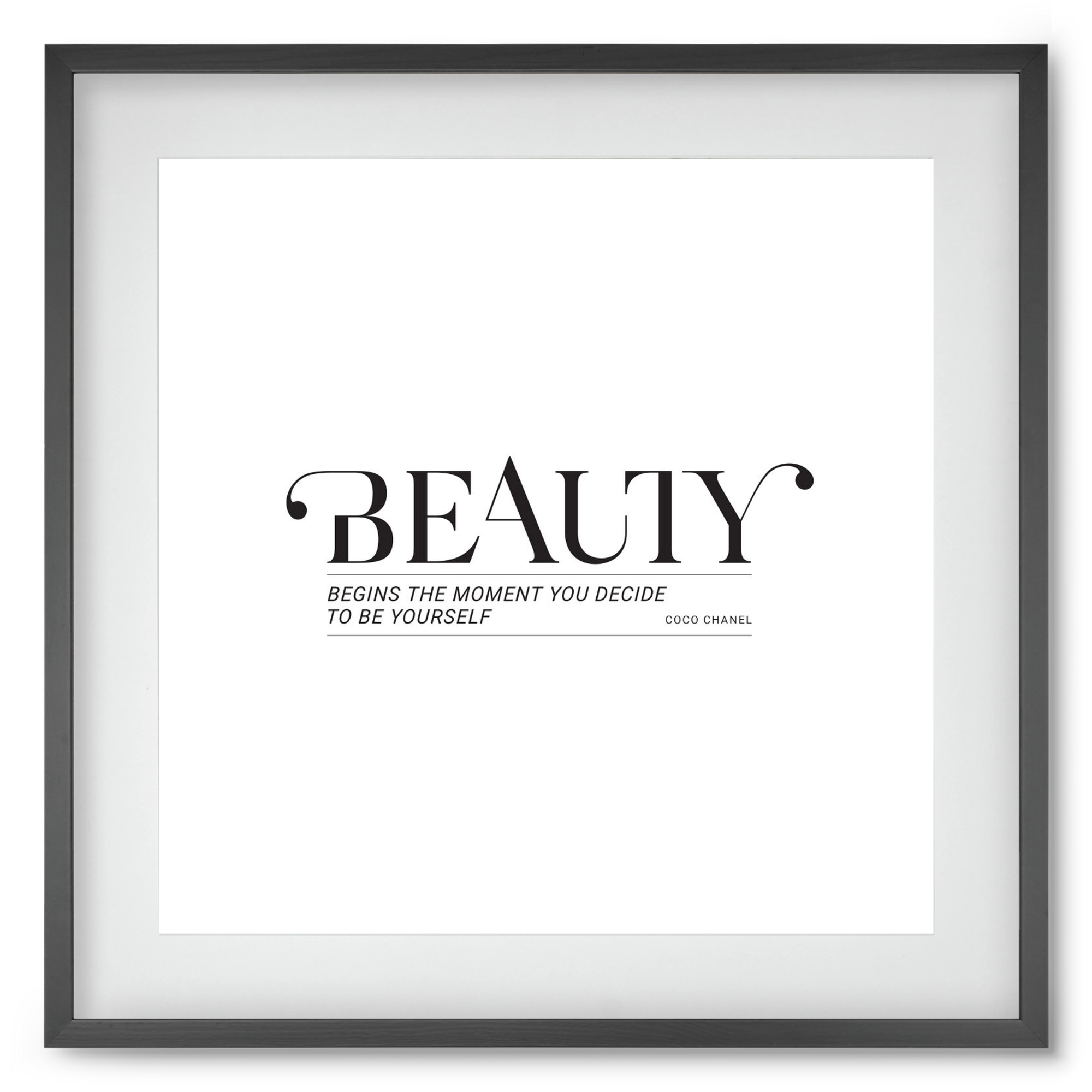 Bauty, 50x50 cm (40x40 cm), Fekete keret, paszpartuval