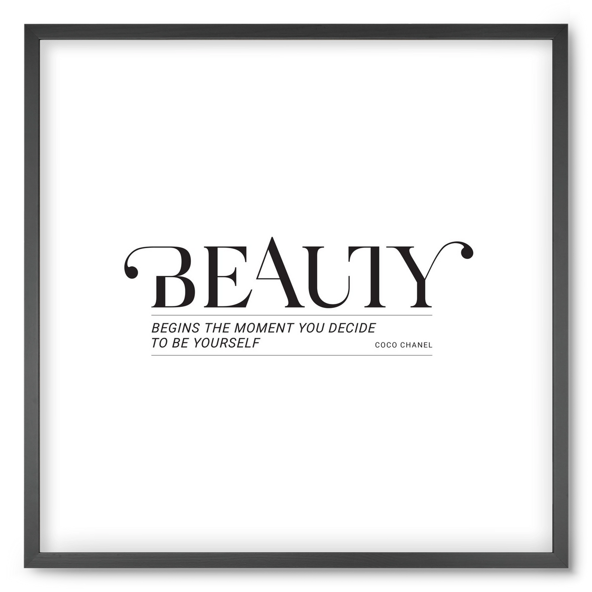 Bauty, 50x50 cm (50x50 cm), Fekete keret