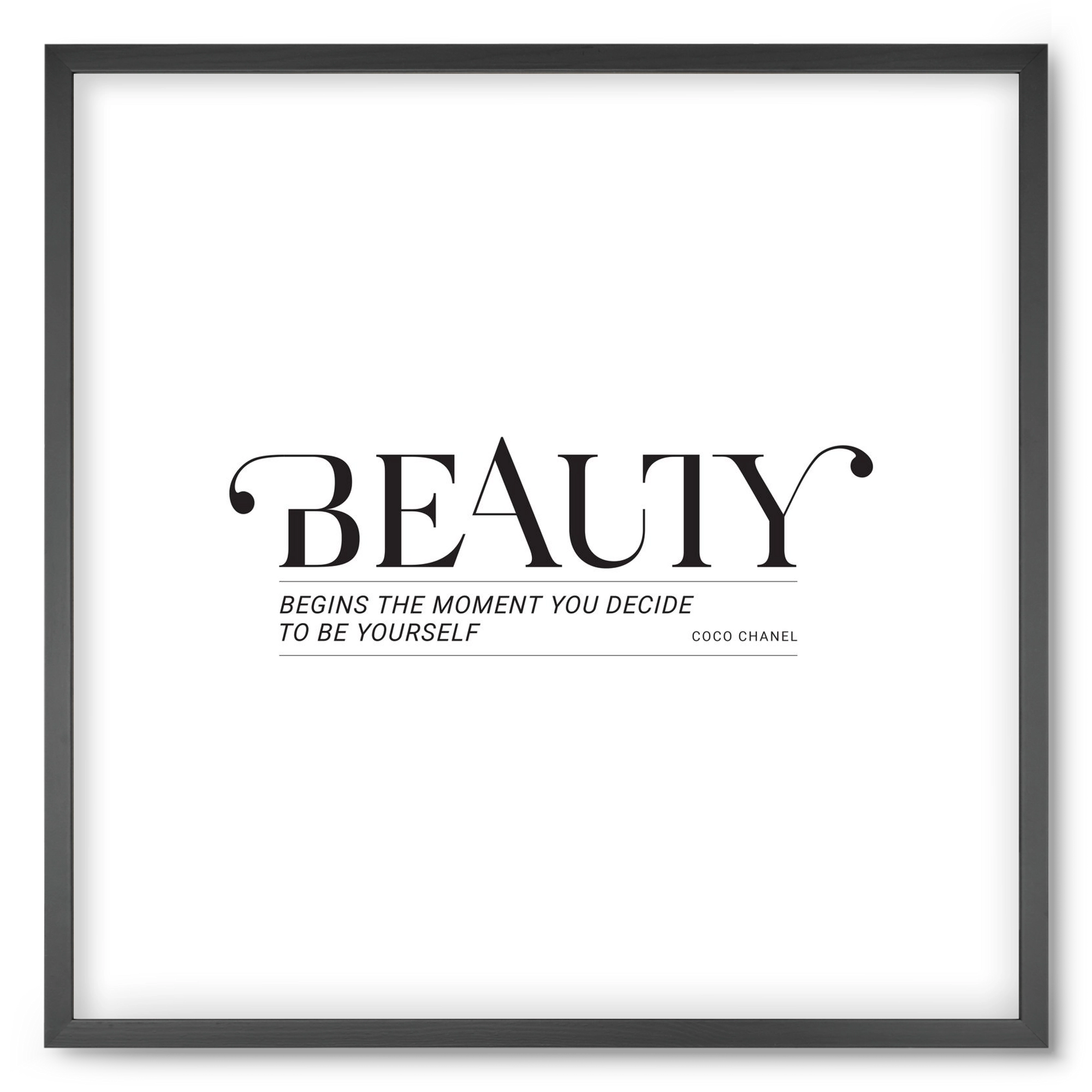 Bauty, 50x50 cm (50x50 cm), Fekete keret