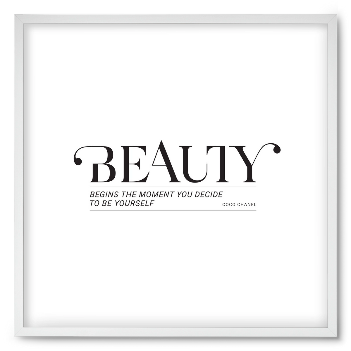 Bauty, 50x50 cm (50x50 cm), Fehér keret