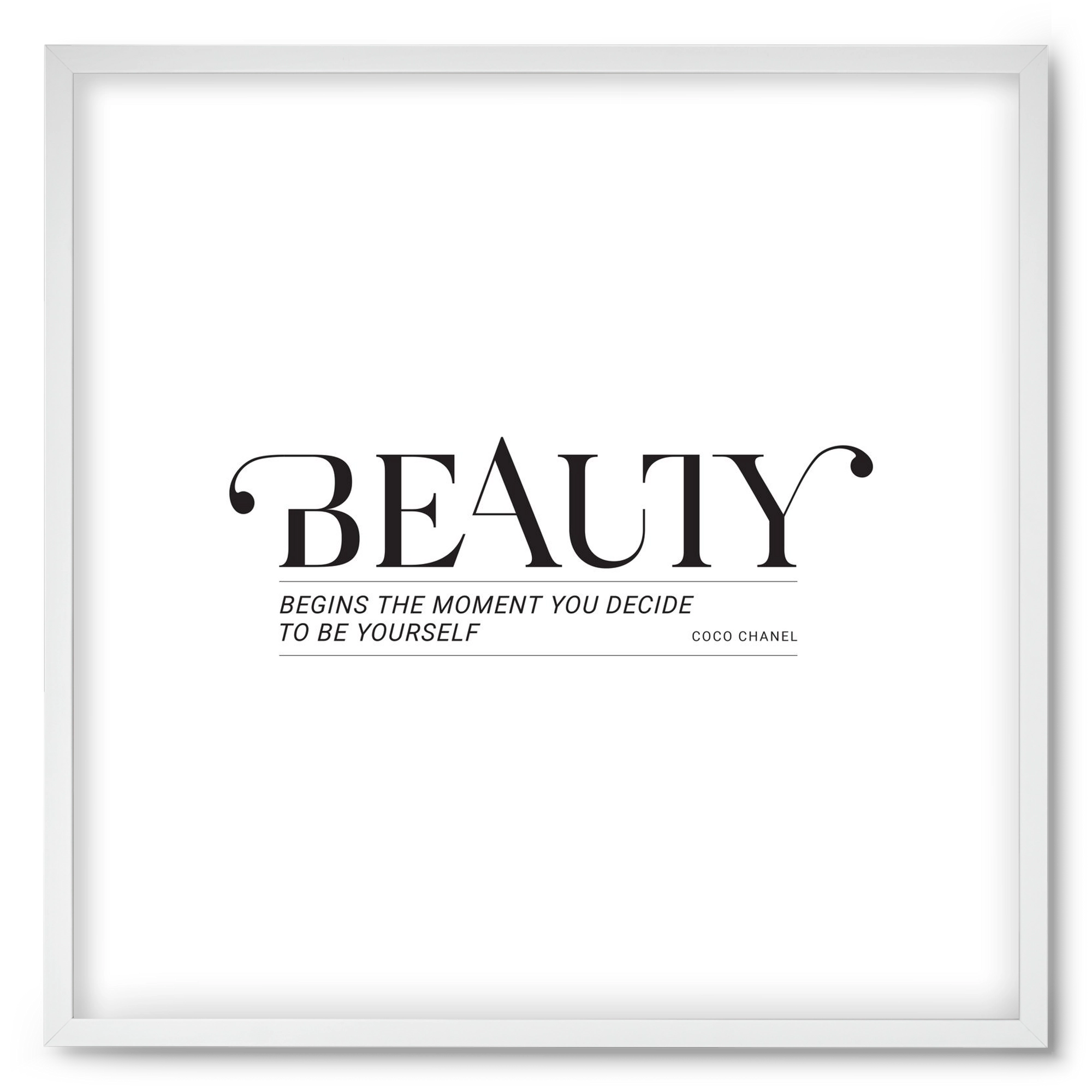 Bauty, 50x50 cm (50x50 cm), Fehér keret