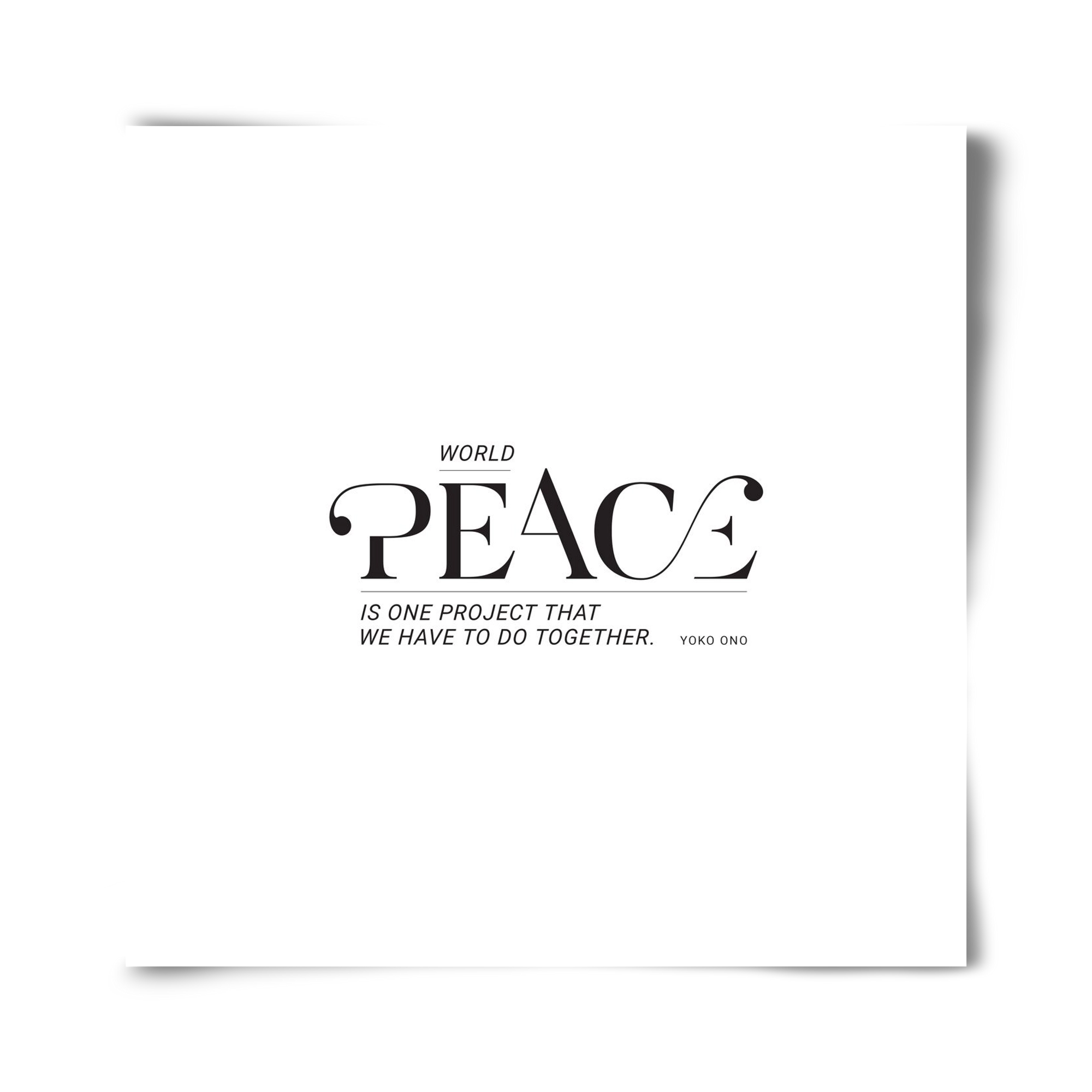 Peace, 40x40 cm, Keret nélkül