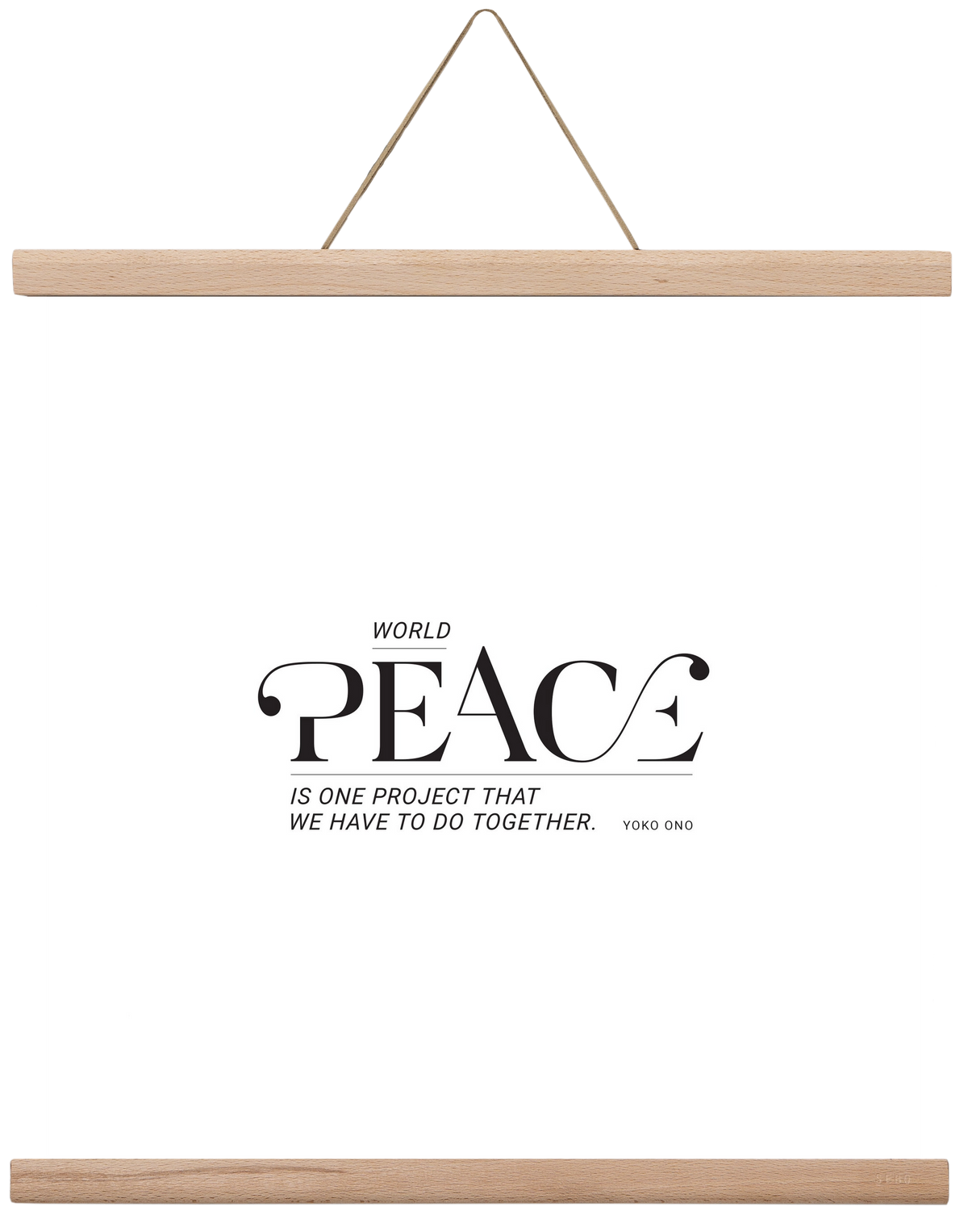 Peace, 40x40 cm (40x40 cm), Tölgy akasztó