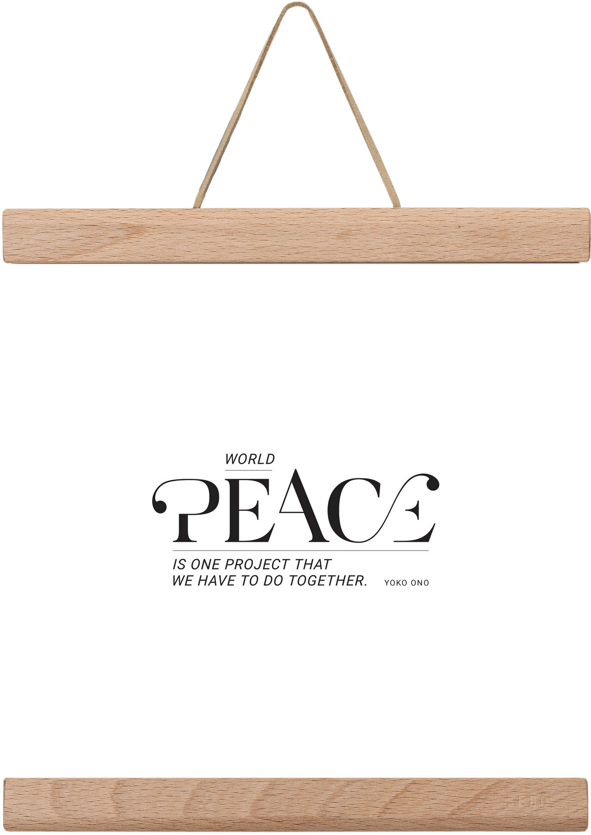 Peace, 20x20 cm (20x20 cm), Tölgy akasztó