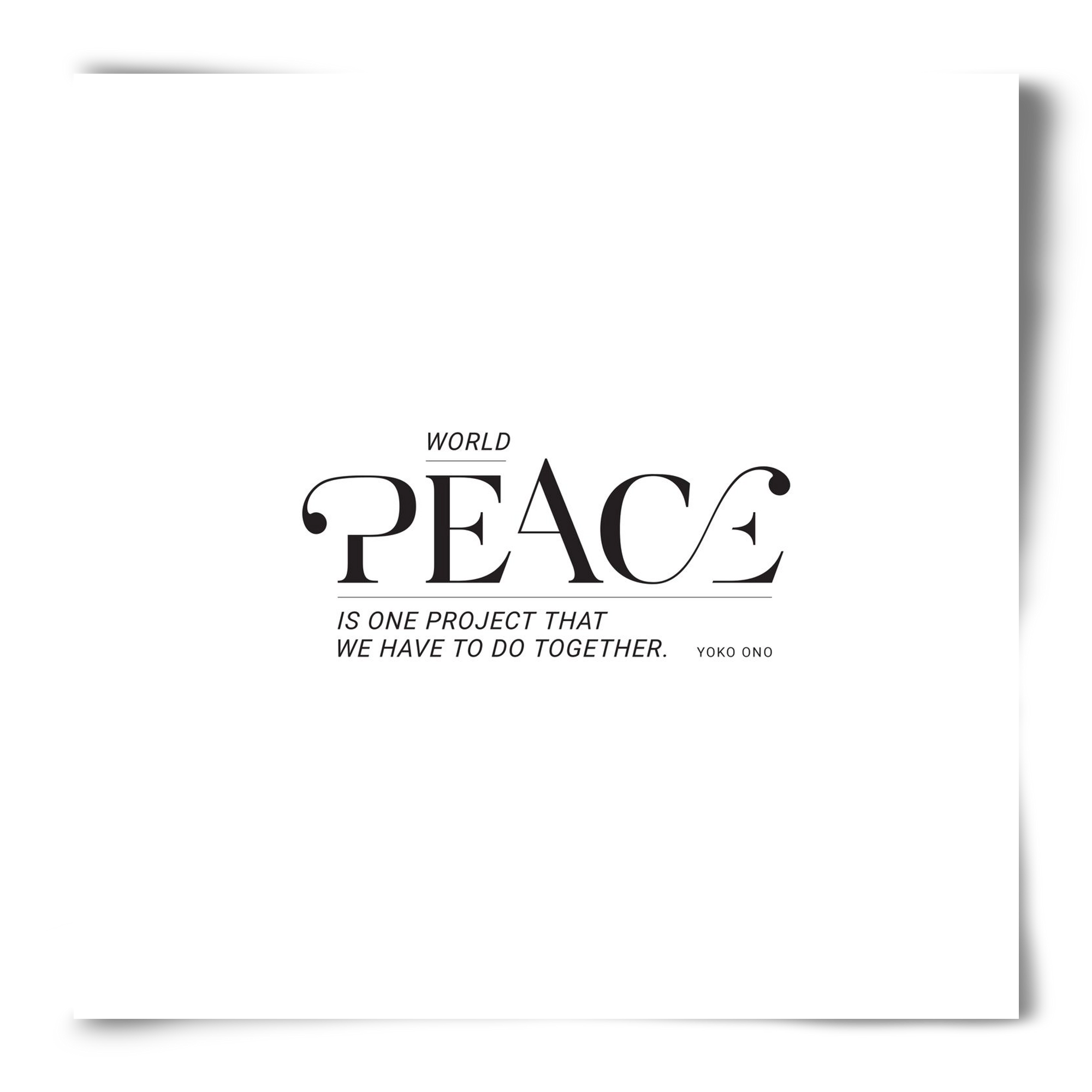 Peace, 50x50 cm, Keret nélkül