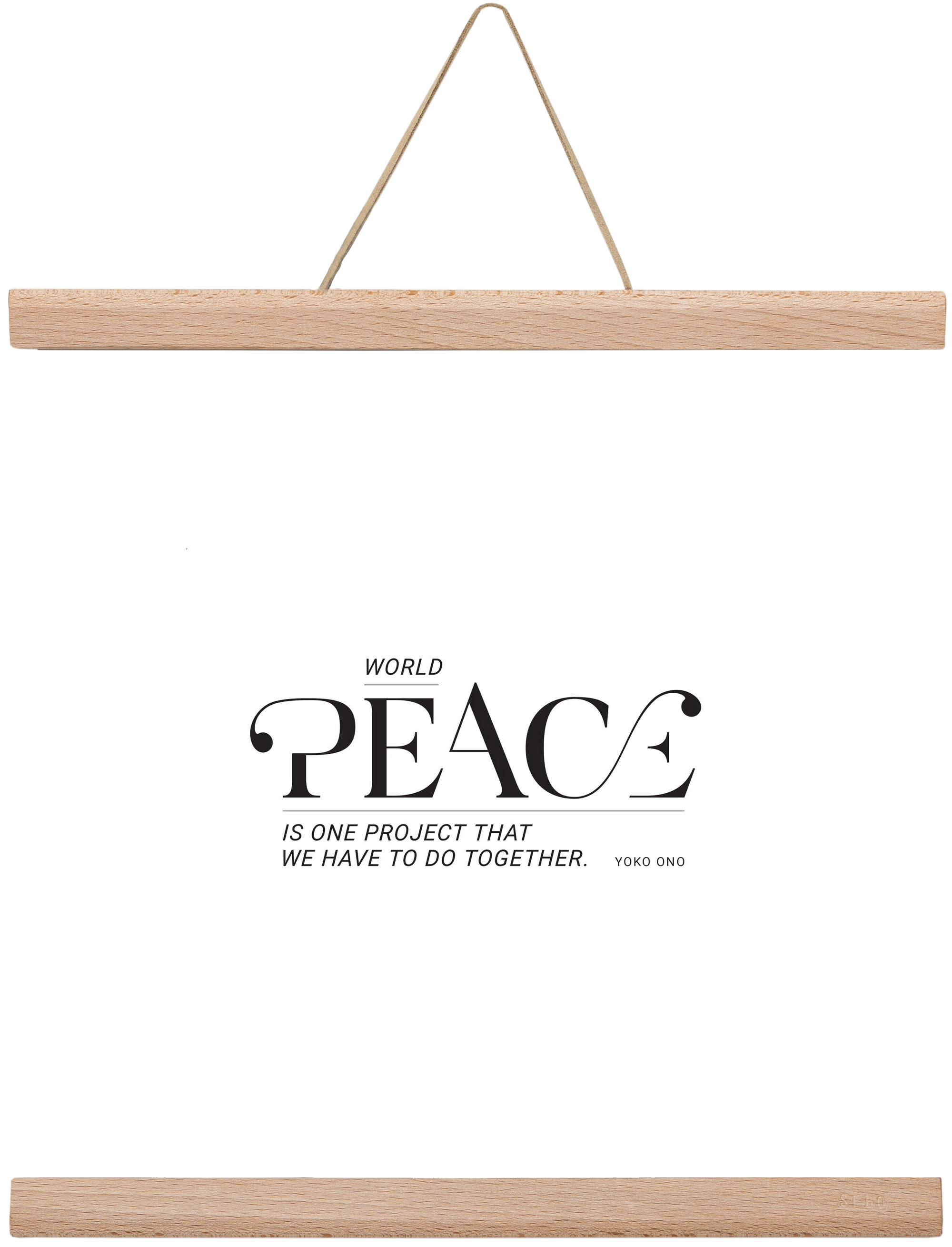 Peace, 30x30 cm (30x30 cm), Tölgy akasztó