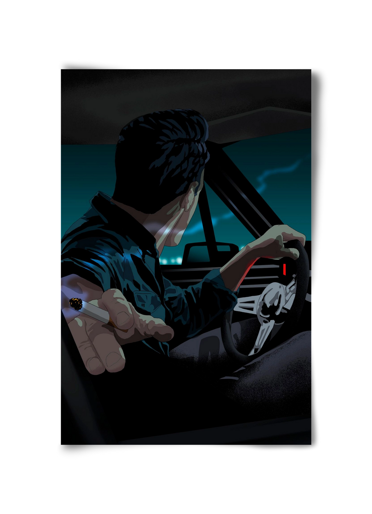 The  Waiting Blues - 23:45, 30x45 cm, Keret nélkül