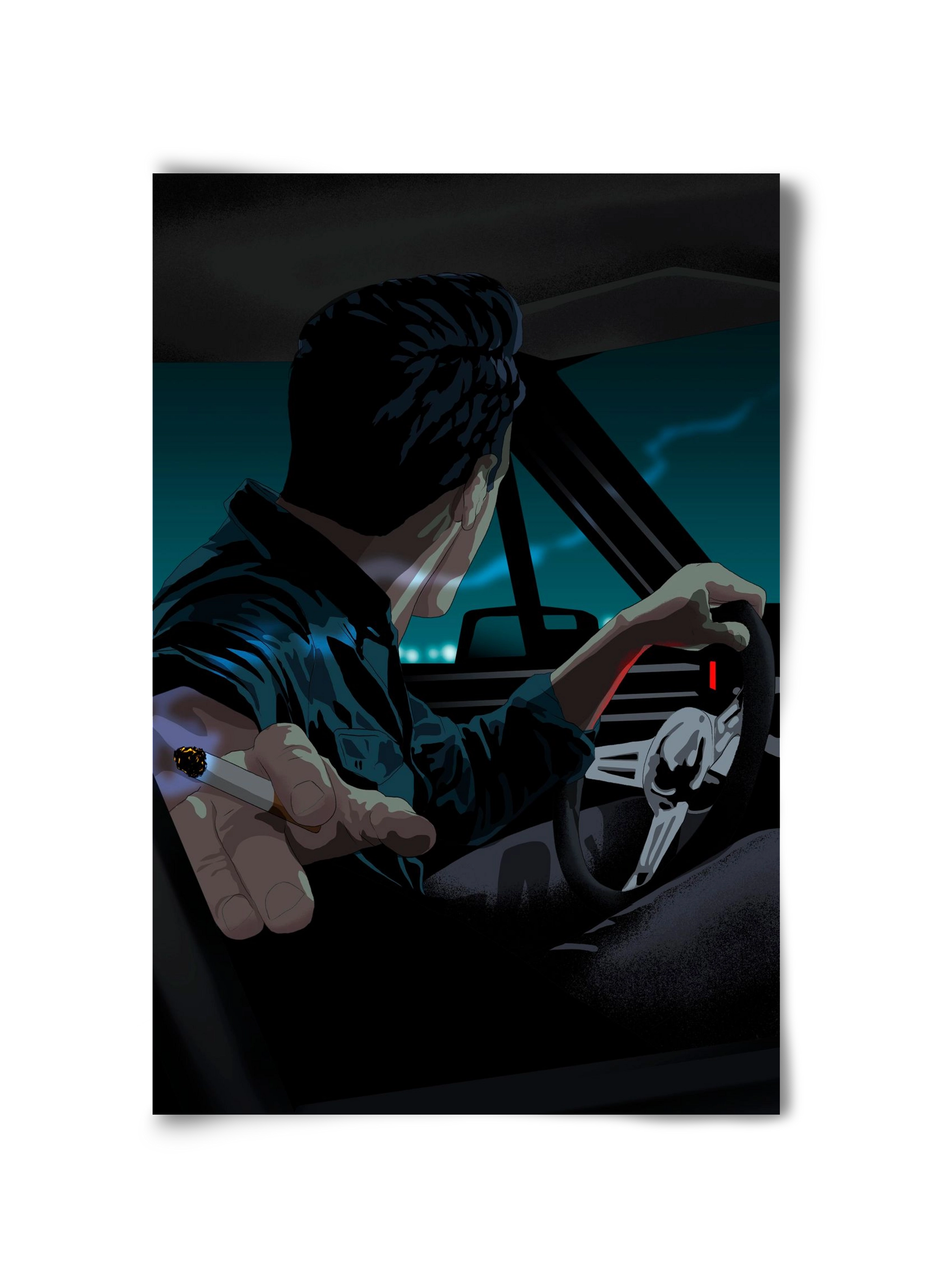 The  Waiting Blues - 23:45, 30x45 cm, Keret nélkül