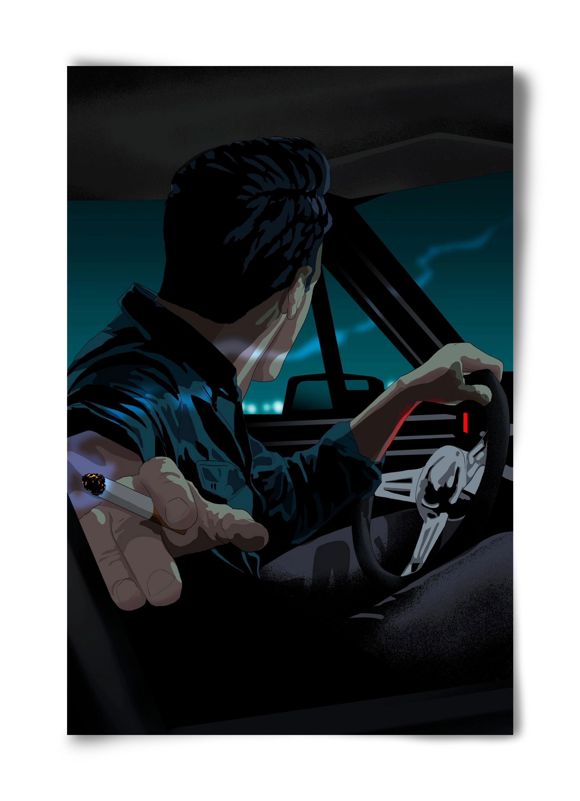 The  Waiting Blues - 23:45, 40x60 cm, Keret nélkül