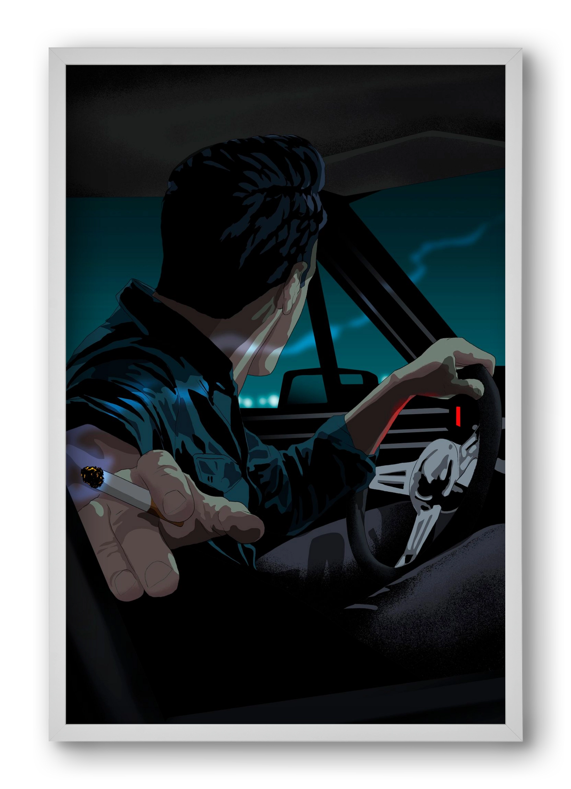 The  Waiting Blues - 23:45, 40x60 cm (40x60 cm), Fehér keret