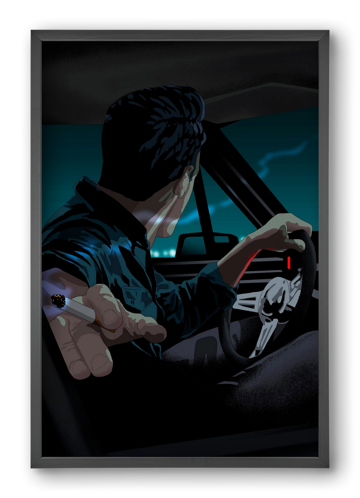 The  Waiting Blues - 23:45, 40x60 cm (40x60 cm), Fekete keret