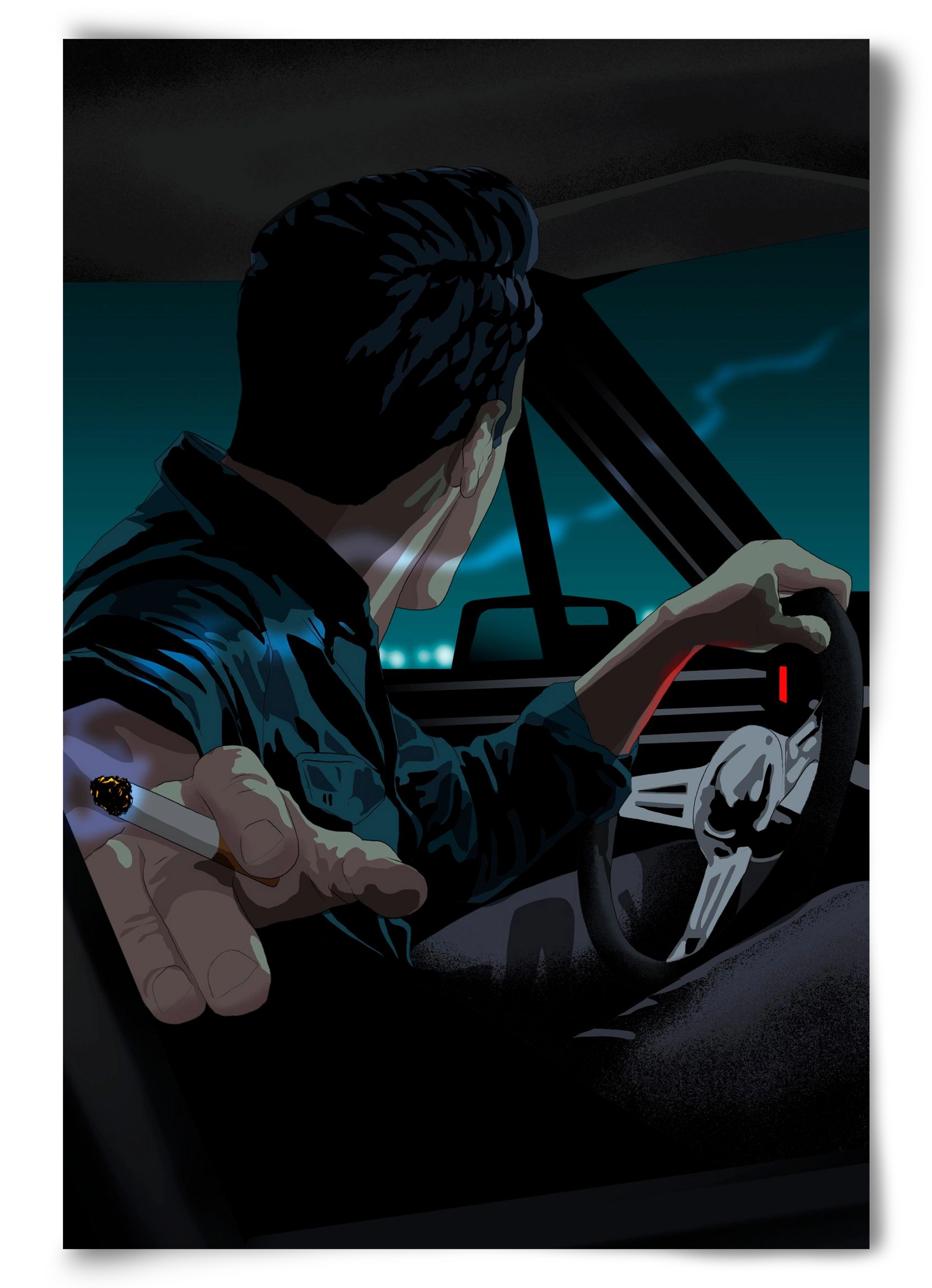 The  Waiting Blues - 23:45, 60x90 cm, Keret nélkül