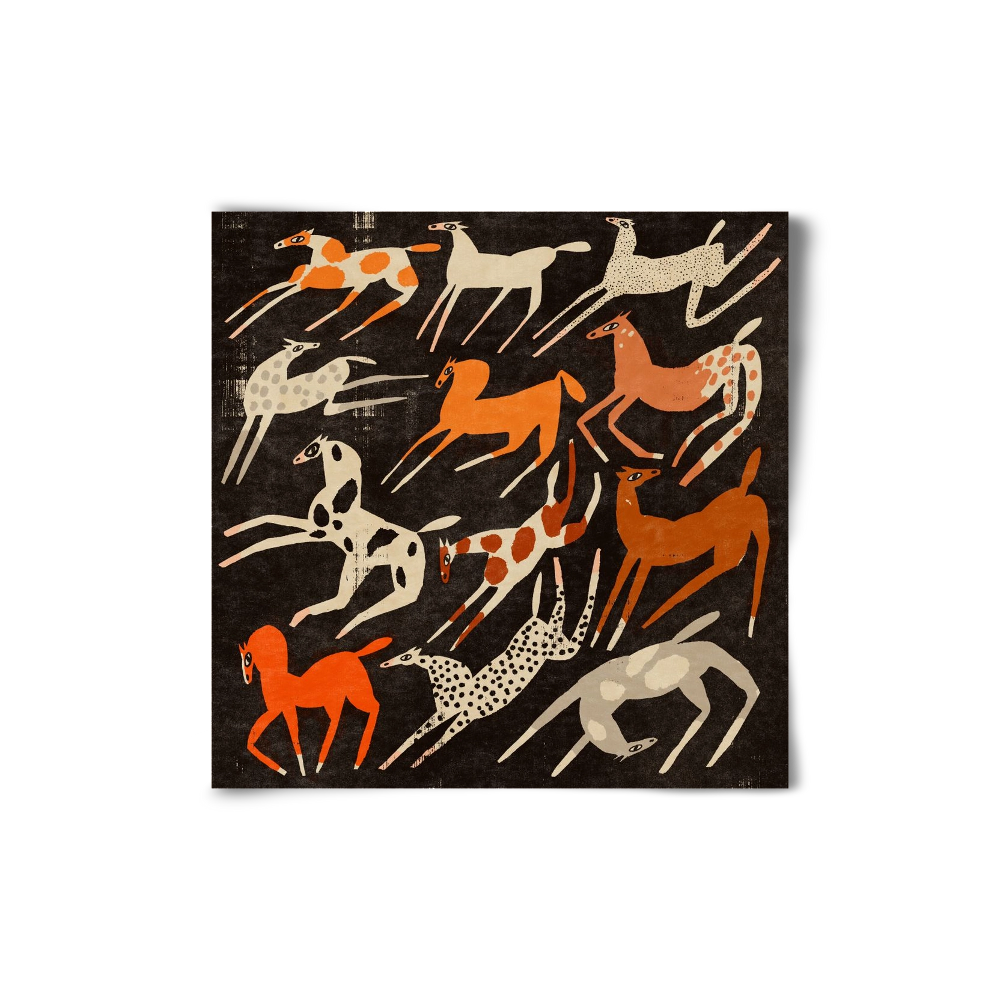 Mustang party, 20x20 cm, Keret nélkül