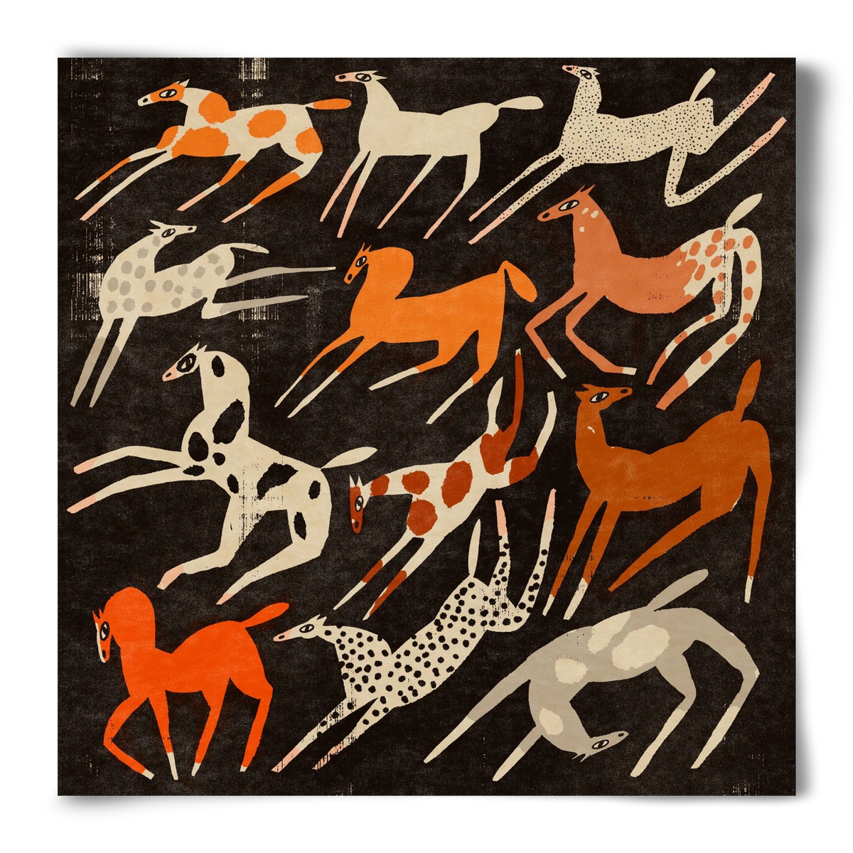 Mustang party, 50x50 cm, Keret nélkül