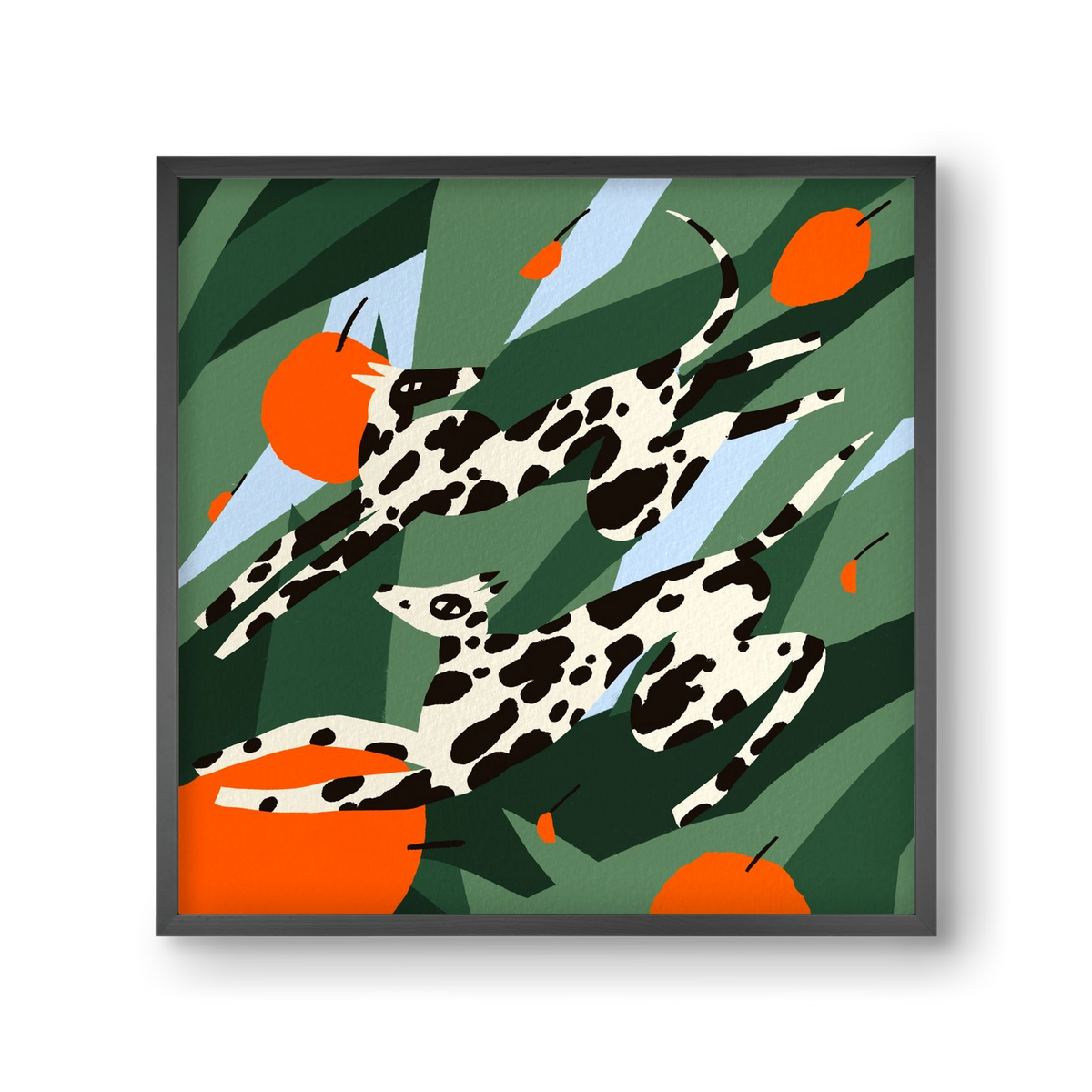 Cherry Garden, 30x30 cm (30x30 cm), Fekete keret