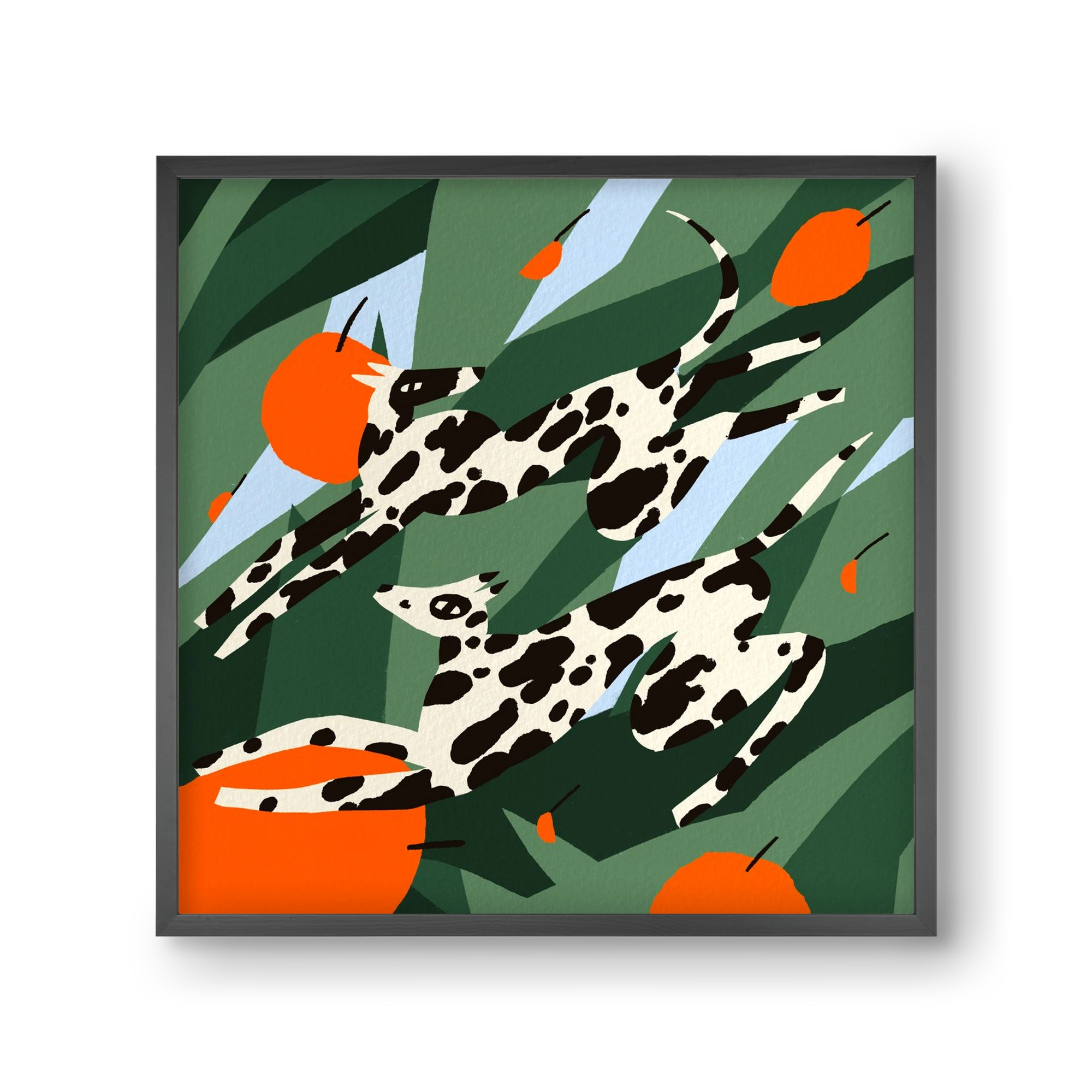 Cherry Garden, 30x30 cm (30x30 cm), Fekete keret