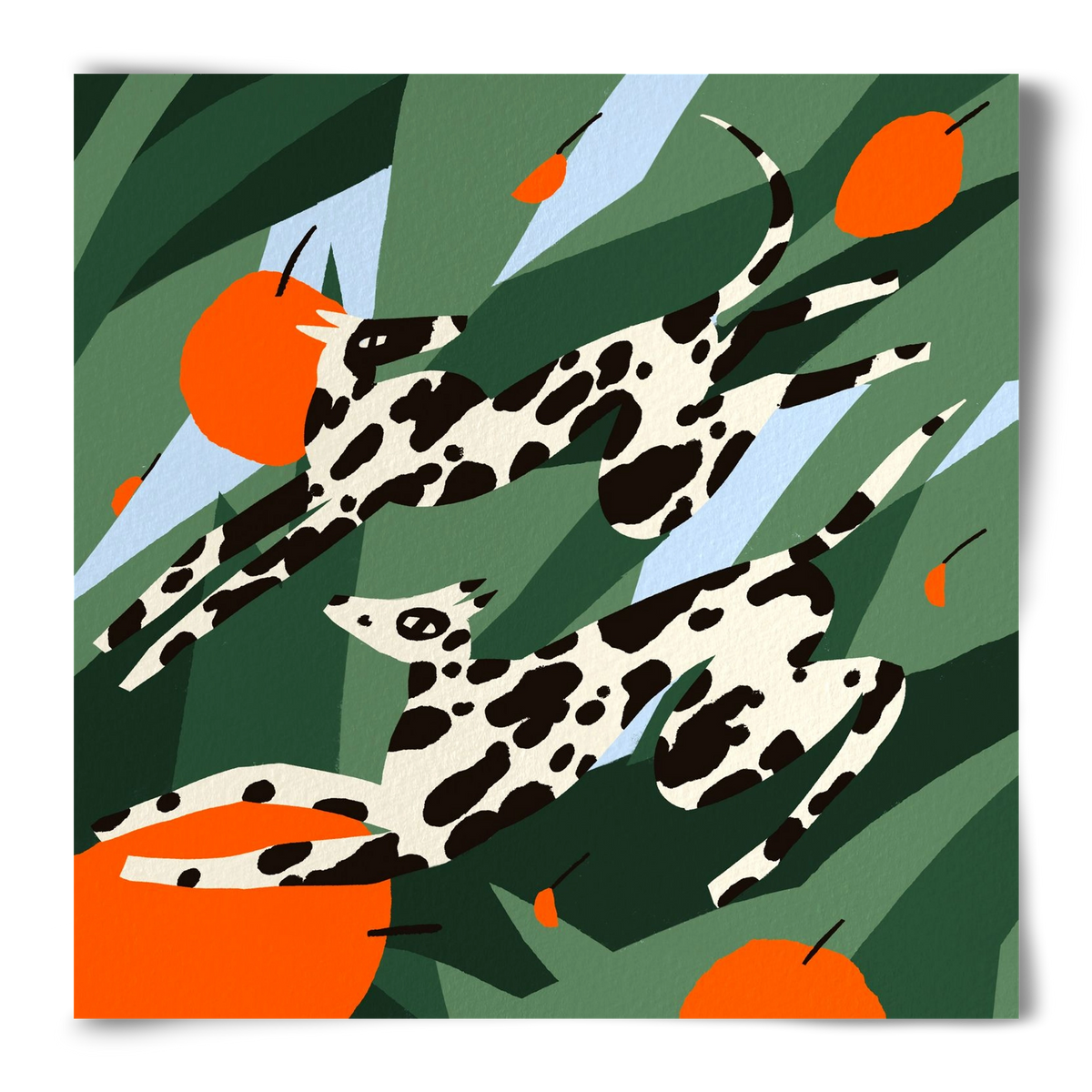 Cherry Garden, 50x50 cm, Keret nélkül