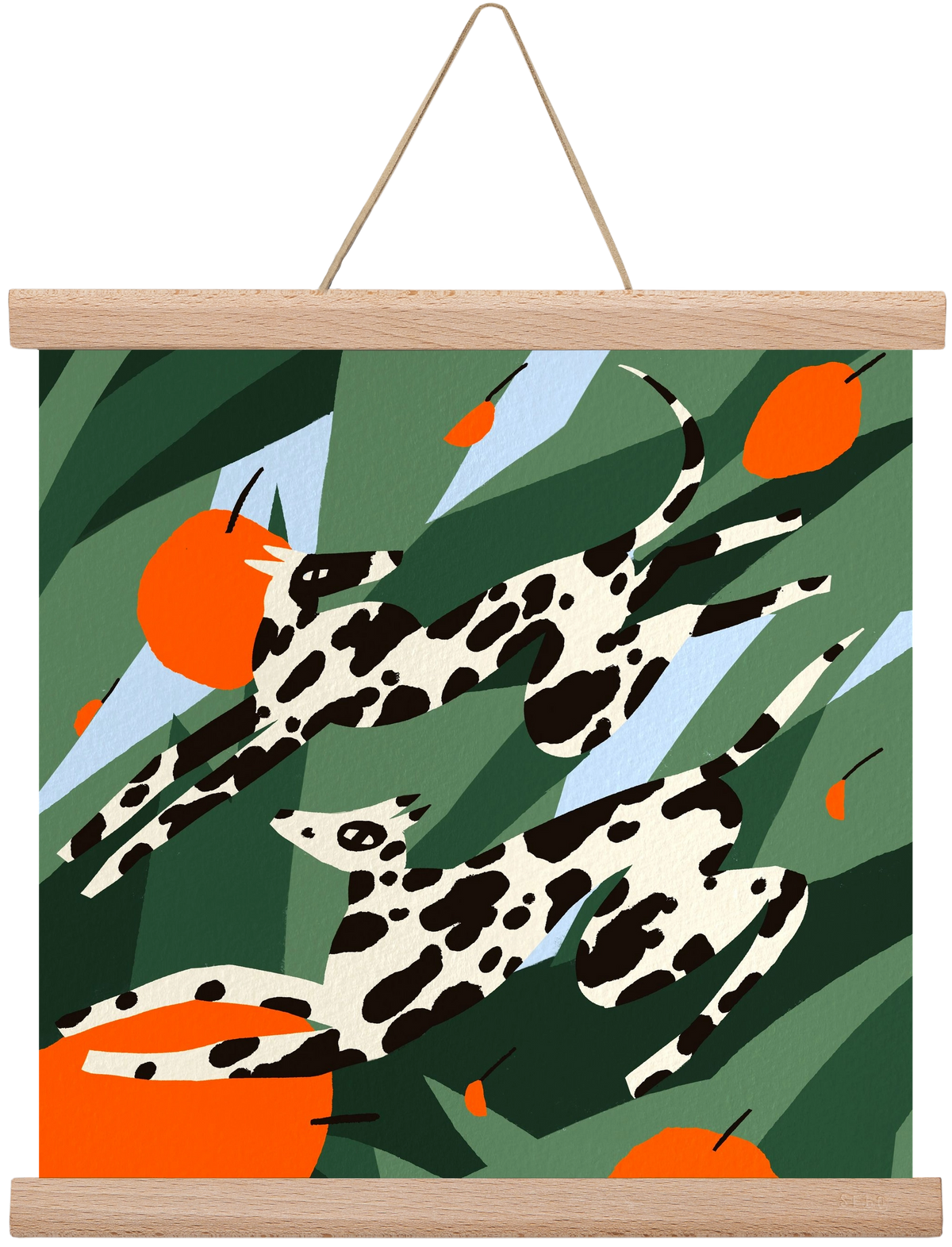 Cherry Garden, 30x30 cm (30x30 cm), Tölgy akasztó