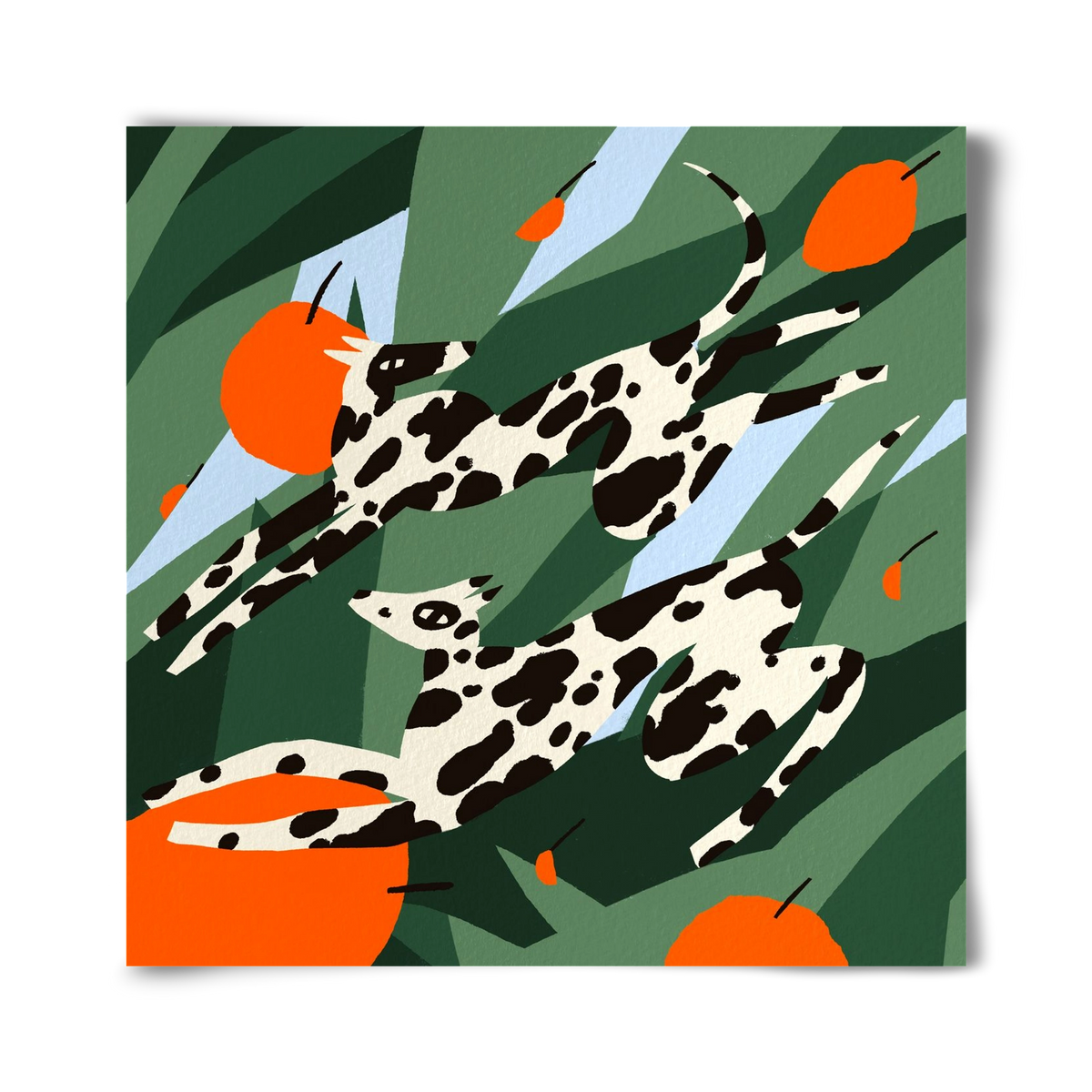 Cherry Garden, 40x40 cm, Keret nélkül