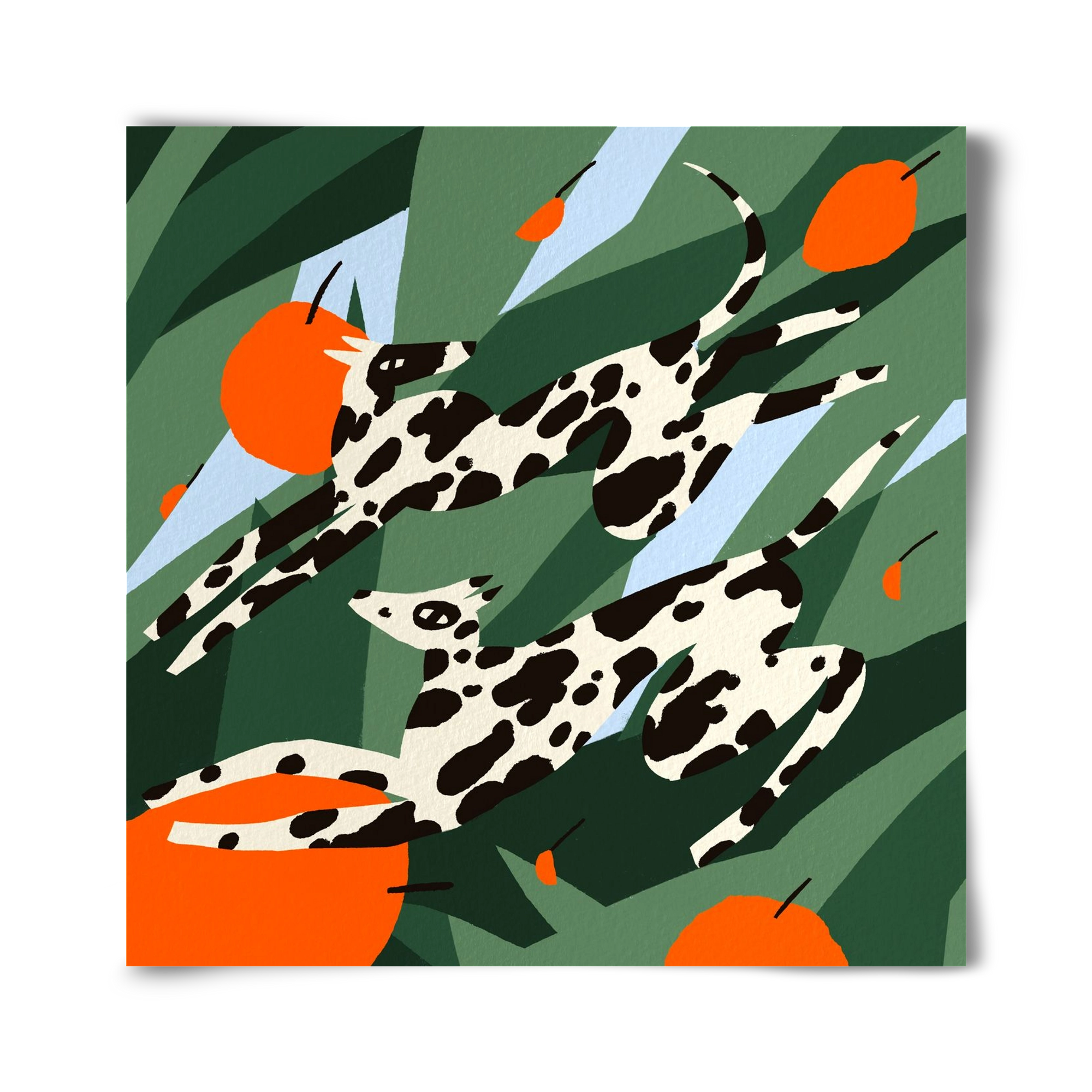 Cherry Garden, 40x40 cm, Keret nélkül