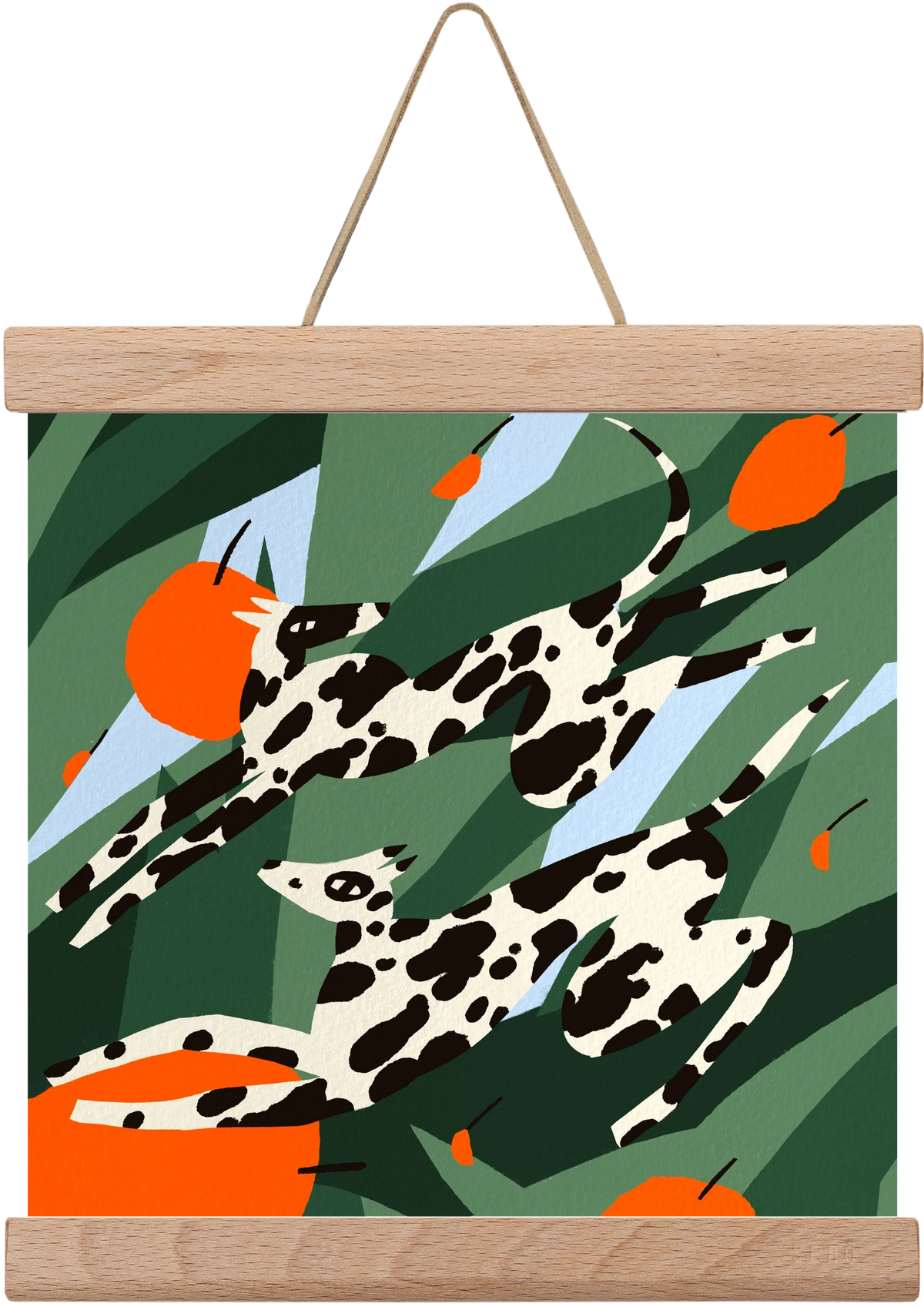 Cherry Garden, 20x20 cm (20x20 cm), Tölgy akasztó