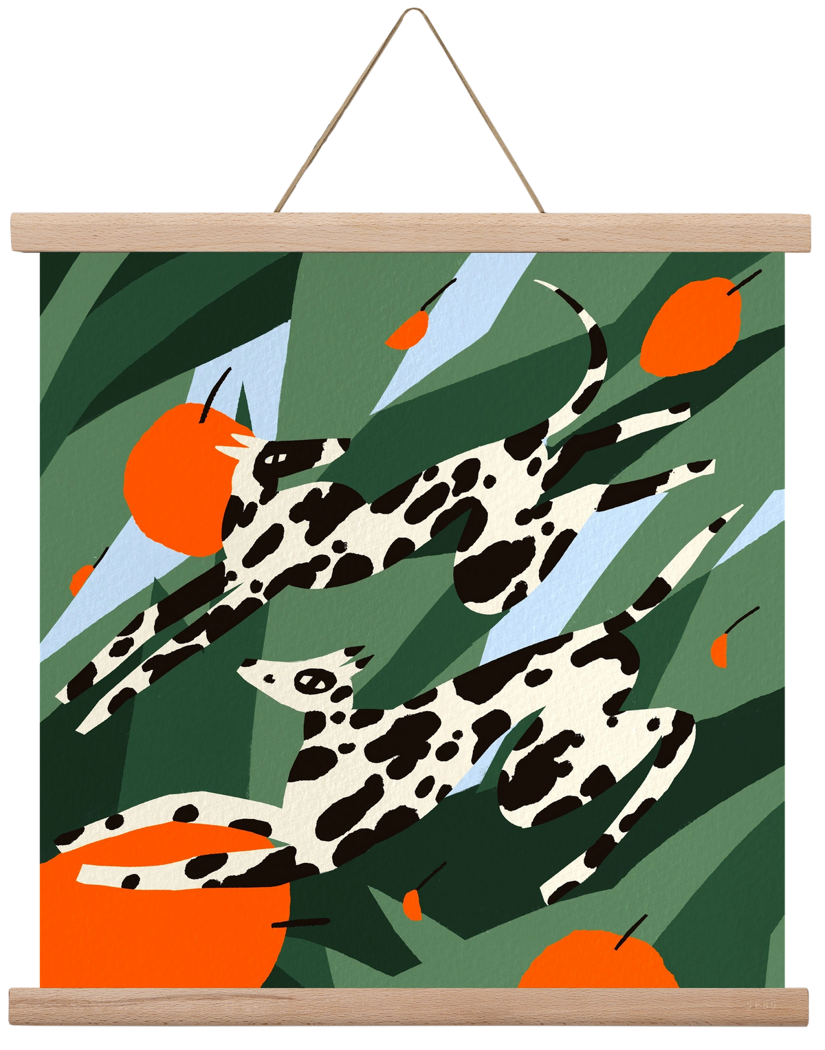 Cherry Garden, 40x40 cm (40x40 cm), Tölgy akasztó