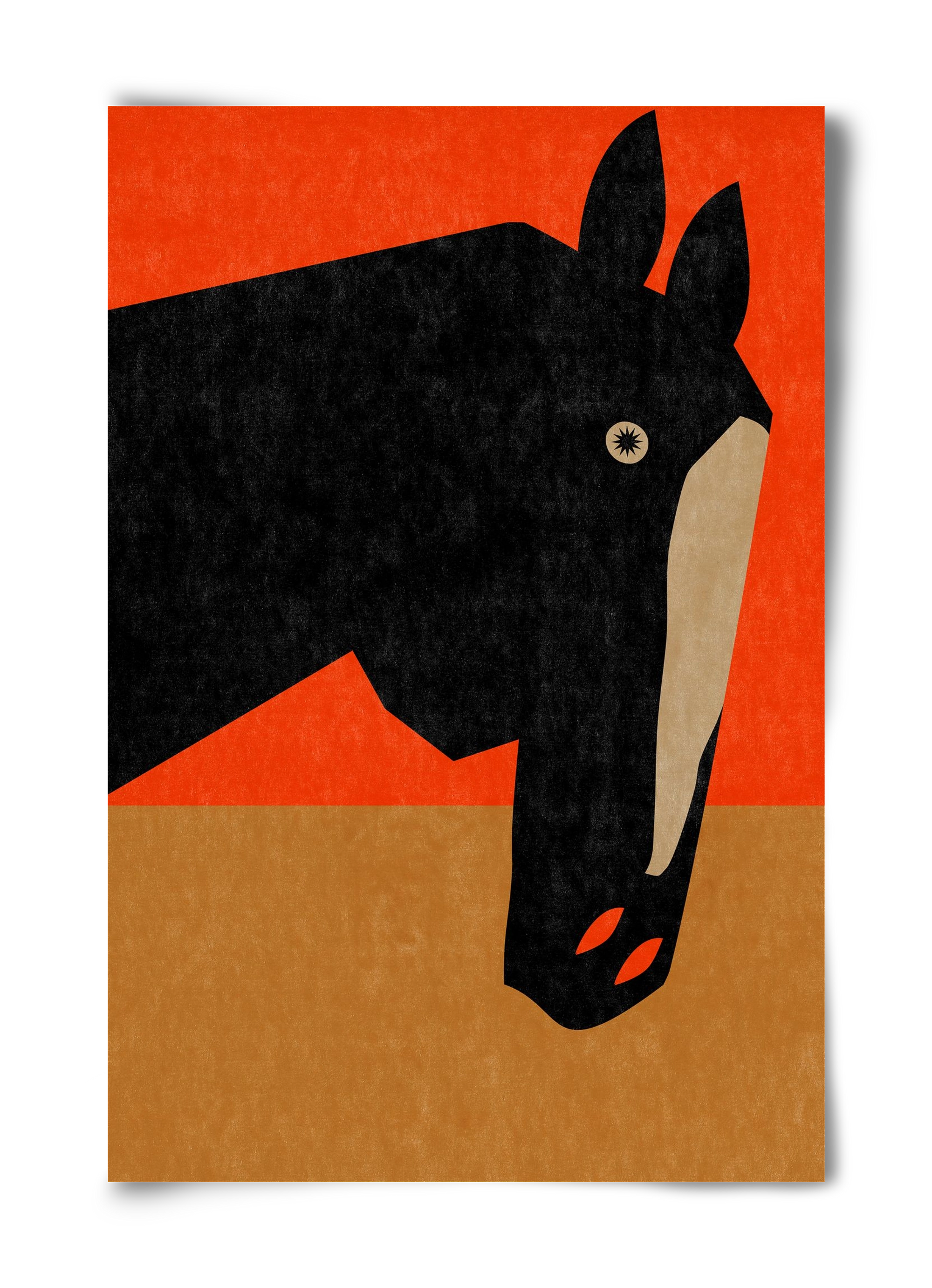 Horse portrait, 40x60 cm, Keret nélkül