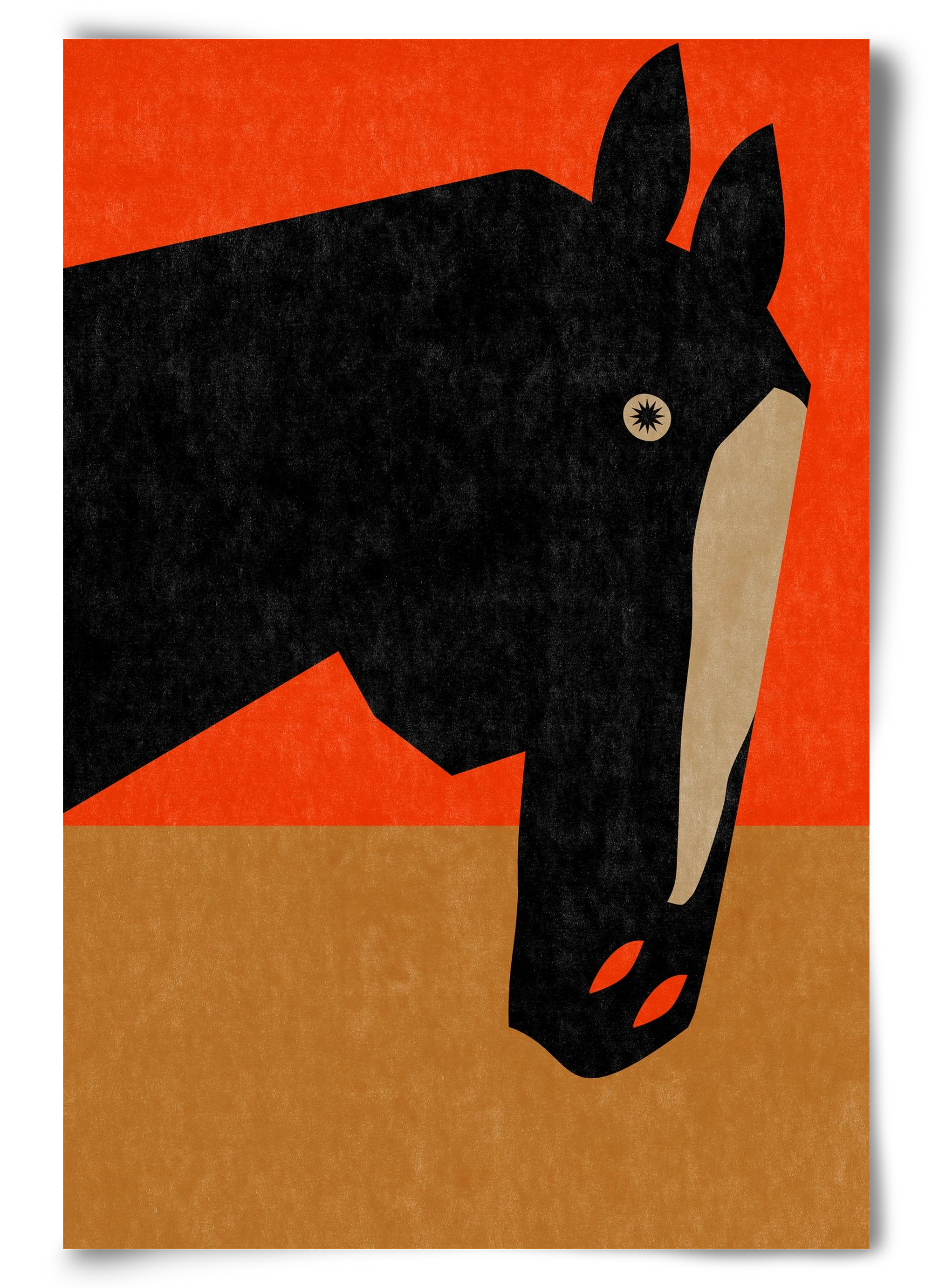 Horse portrait, 60x90 cm, Keret nélkül