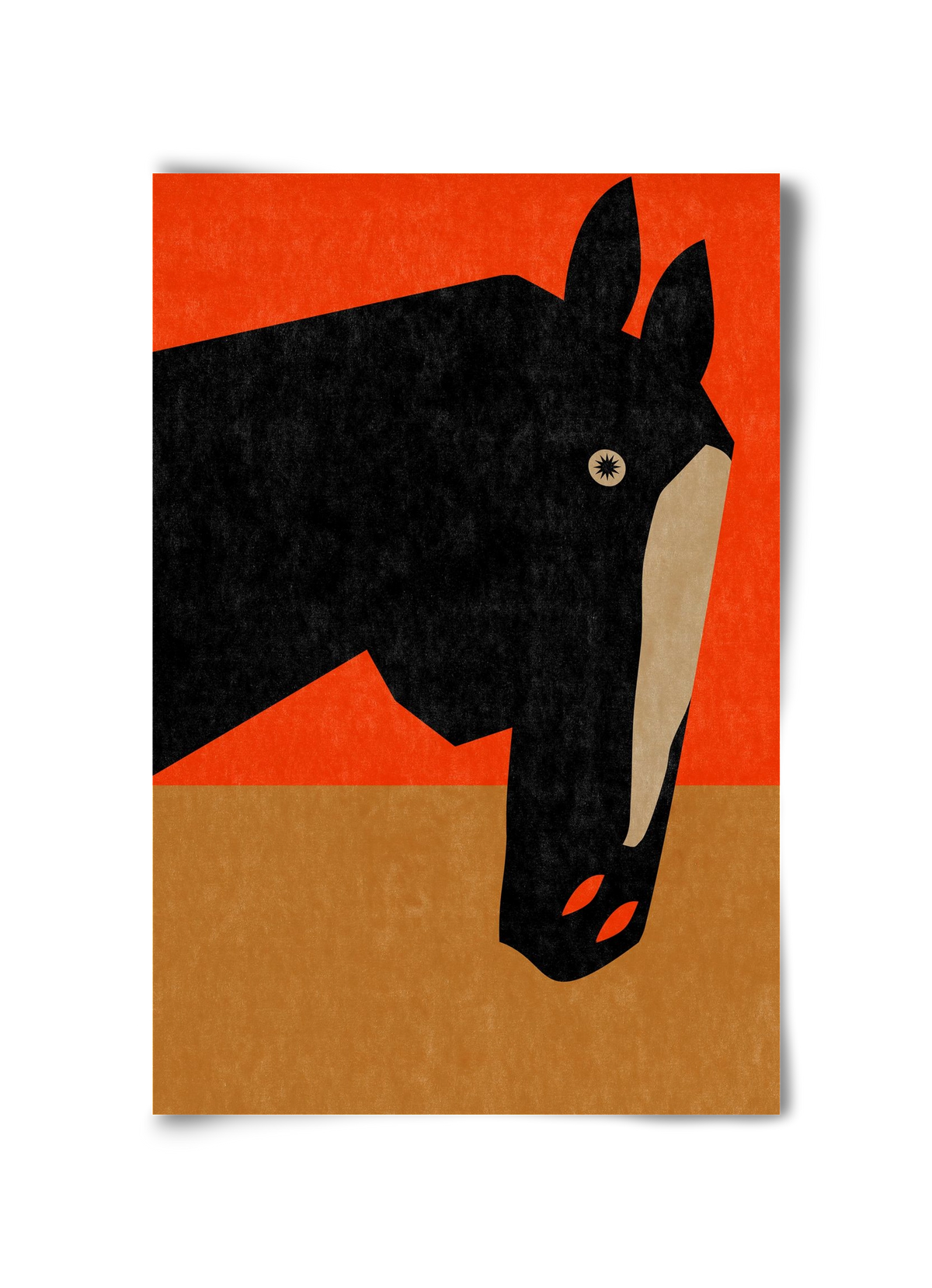 Horse portrait, 30x45 cm, Keret nélkül