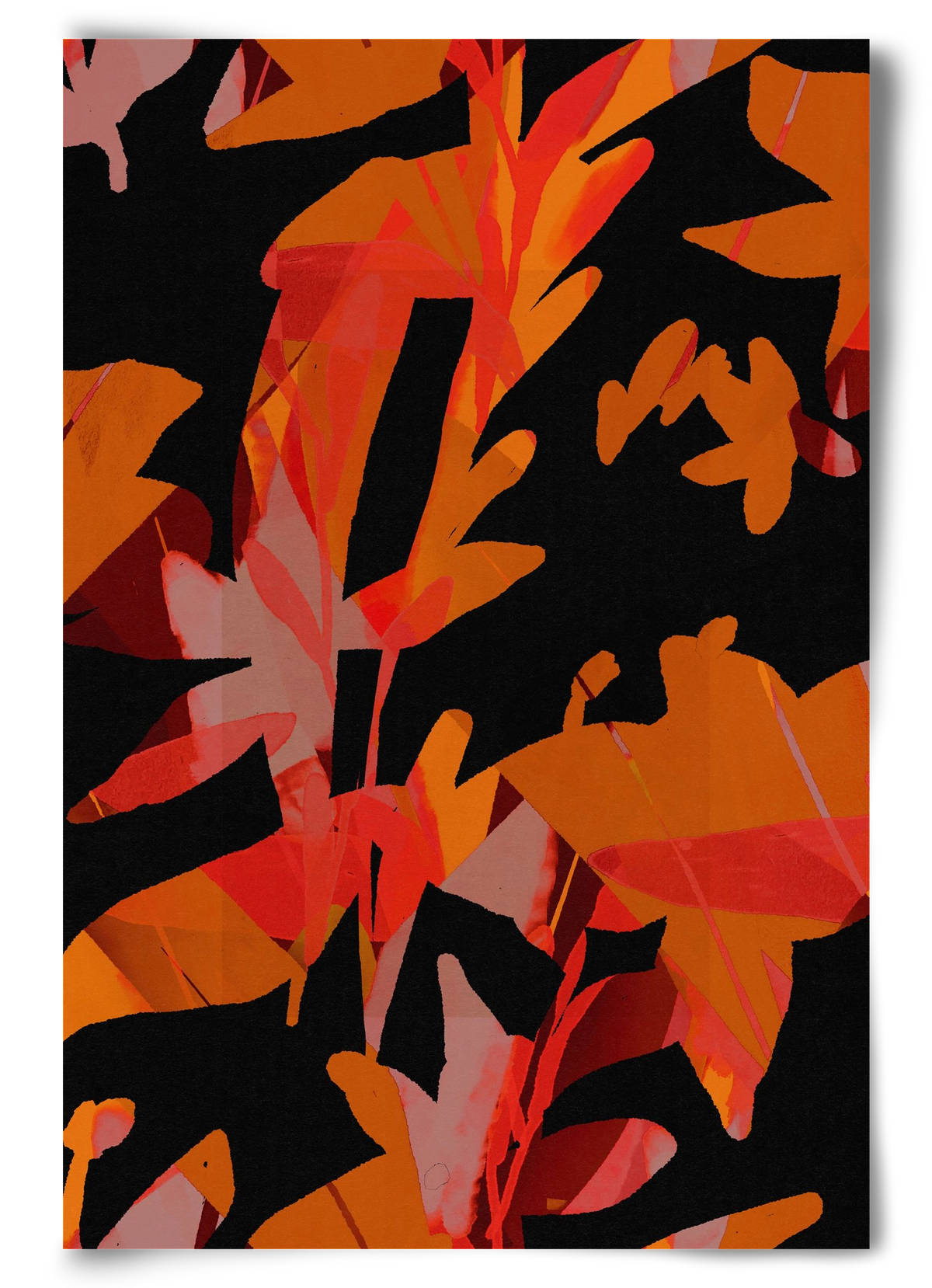 Floral pattern no 01., 60x90 cm, Keret nélkül