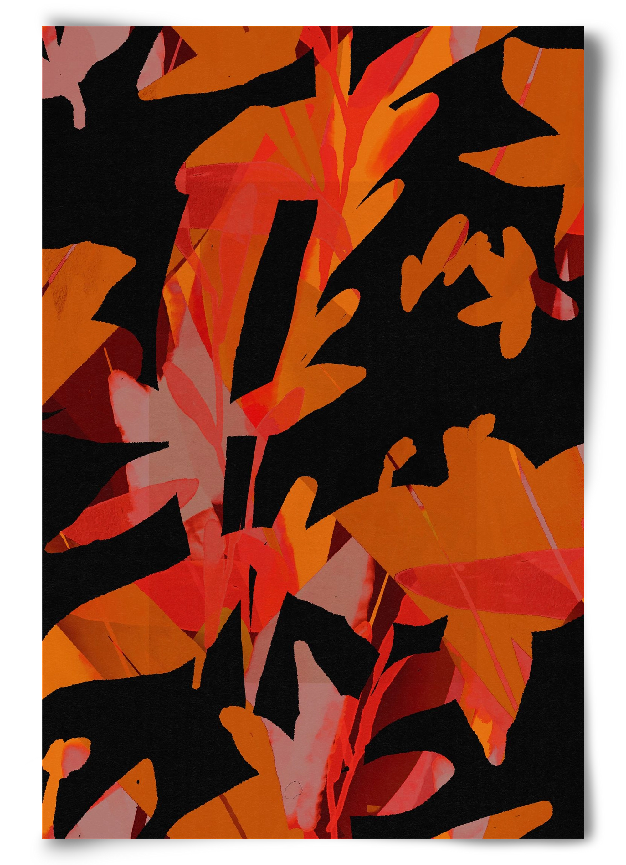 Floral pattern no 01., 60x90 cm, Keret nélkül