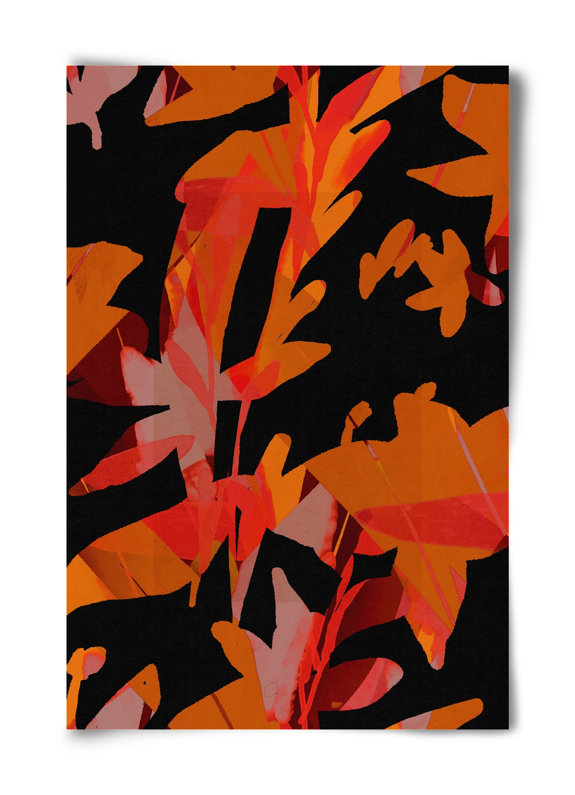 Floral pattern no 01., 40x60 cm, Keret nélkül