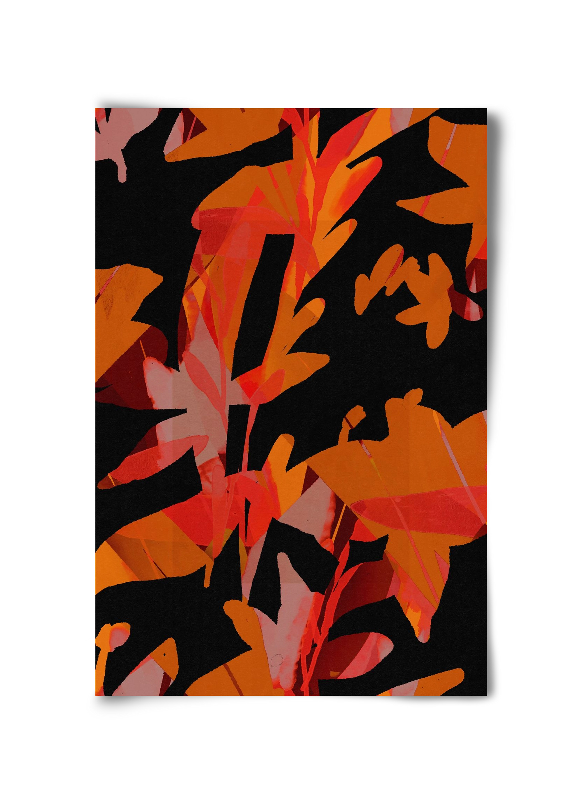 Floral pattern no 01., 30x45 cm, Keret nélkül