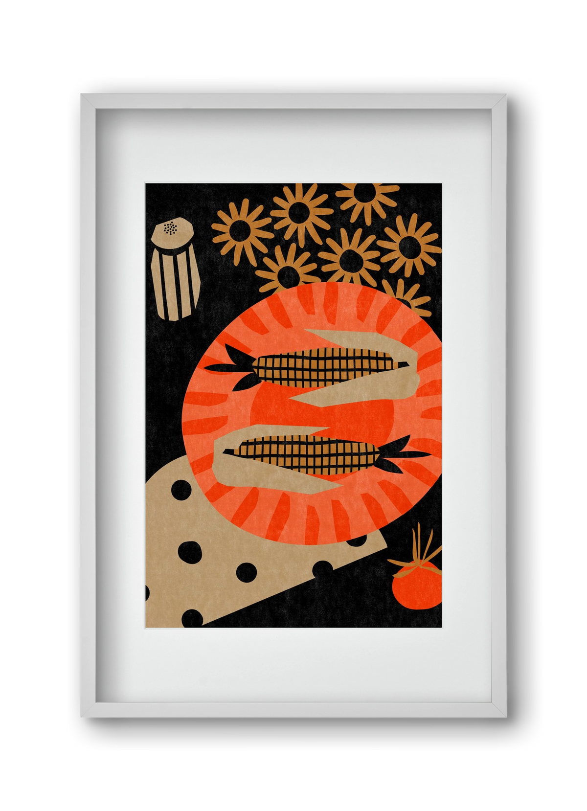 Late night picnic, 30x45 cm (20x30 cm), Fehér keret, paszpartuval