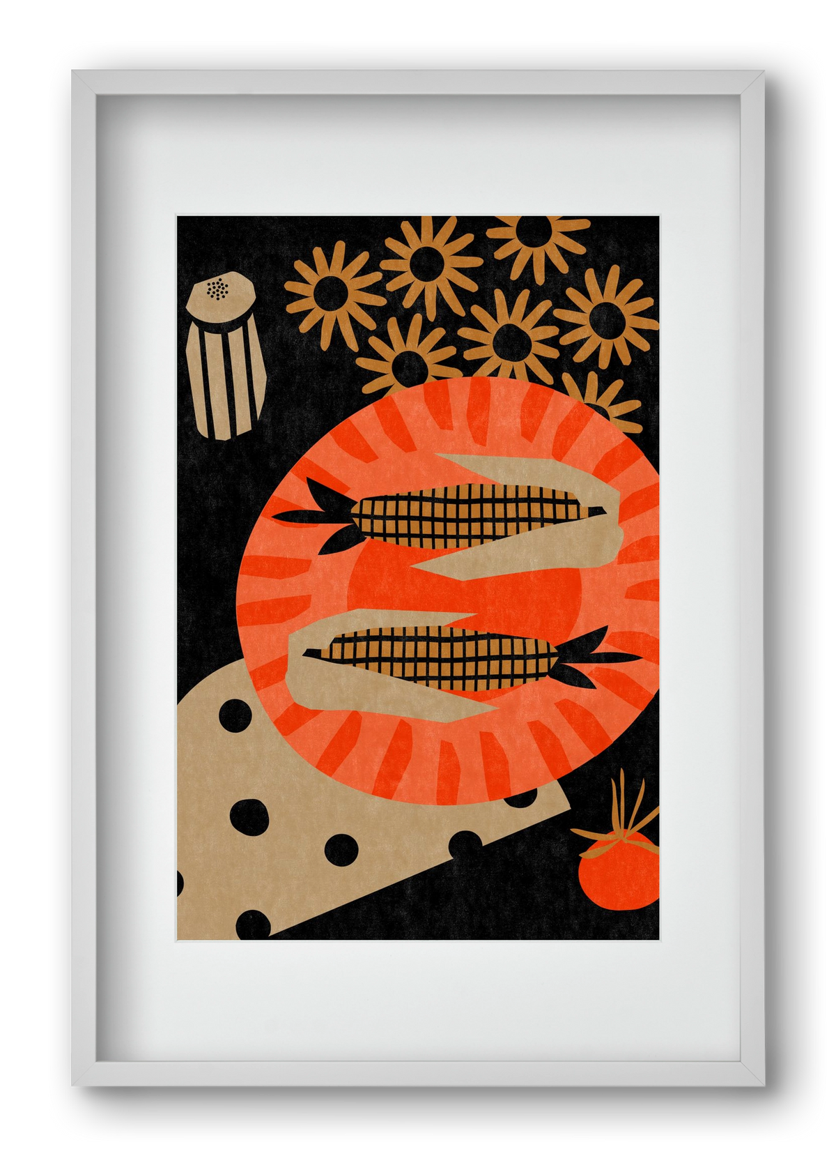 Late night picnic, 40x60 cm (30x45 cm), Fehér keret, paszpartuval