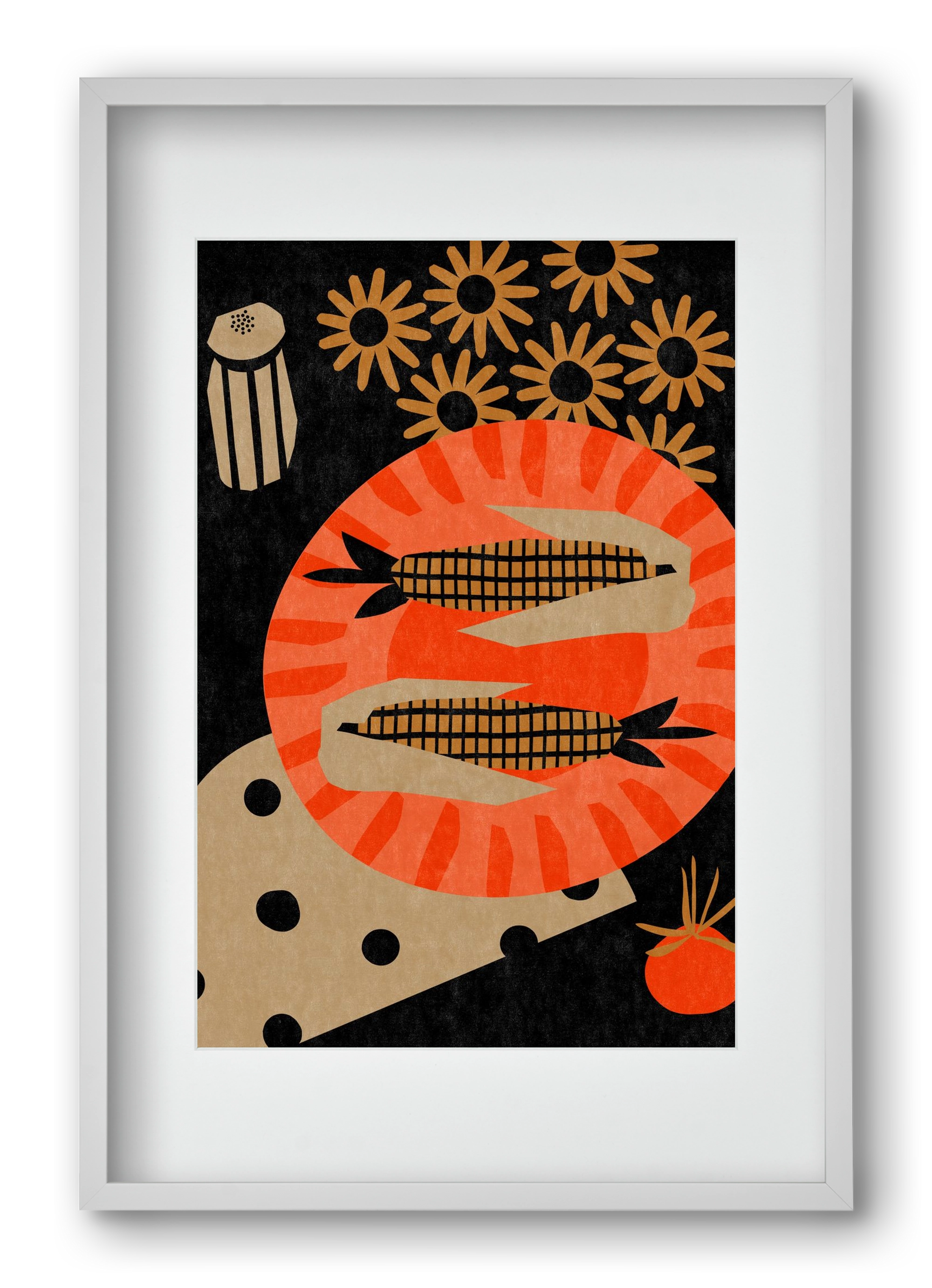 Late night picnic, 40x60 cm (30x45 cm), Fehér keret, paszpartuval