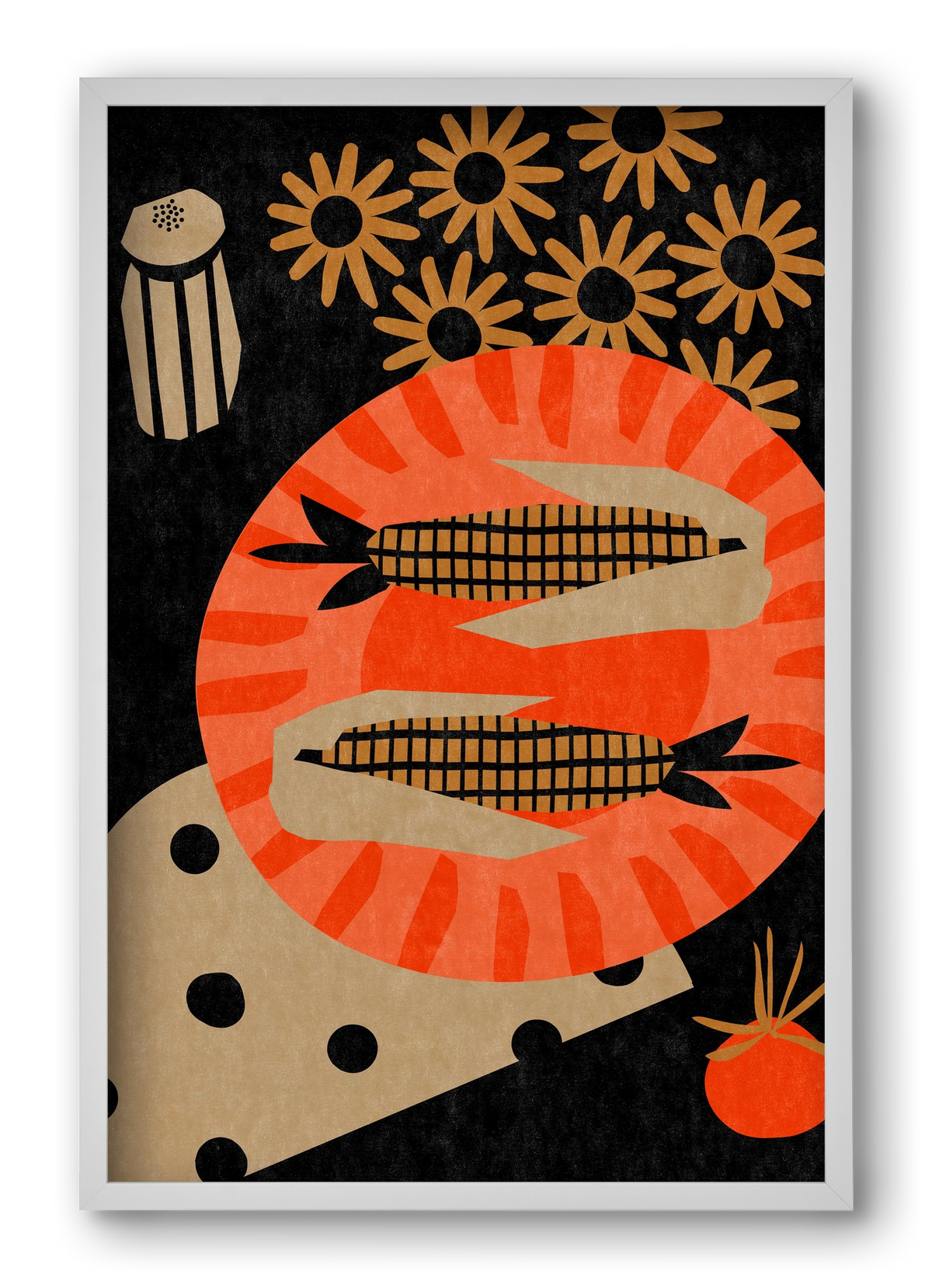 Late night picnic, 40x60 cm (40x60 cm), Fehér keret