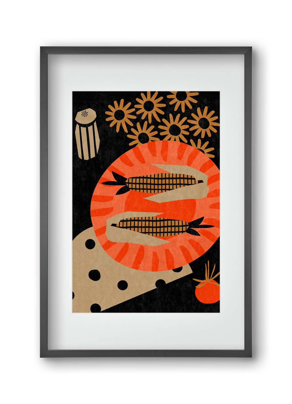 Late night picnic, 30x45 cm (20x30 cm), Fekete keret, paszpartuval