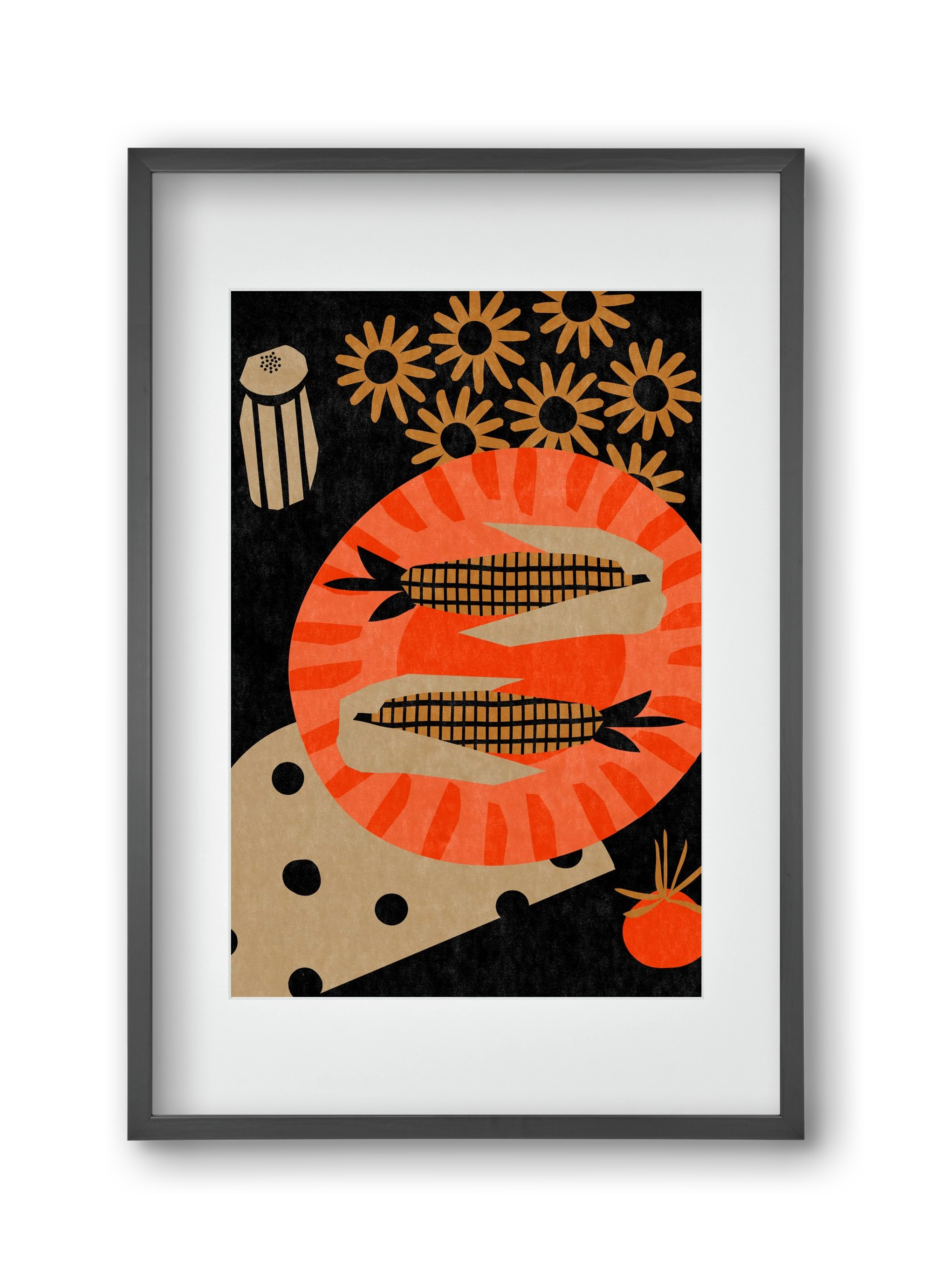 Late night picnic, 30x45 cm (20x30 cm), Fekete keret, paszpartuval